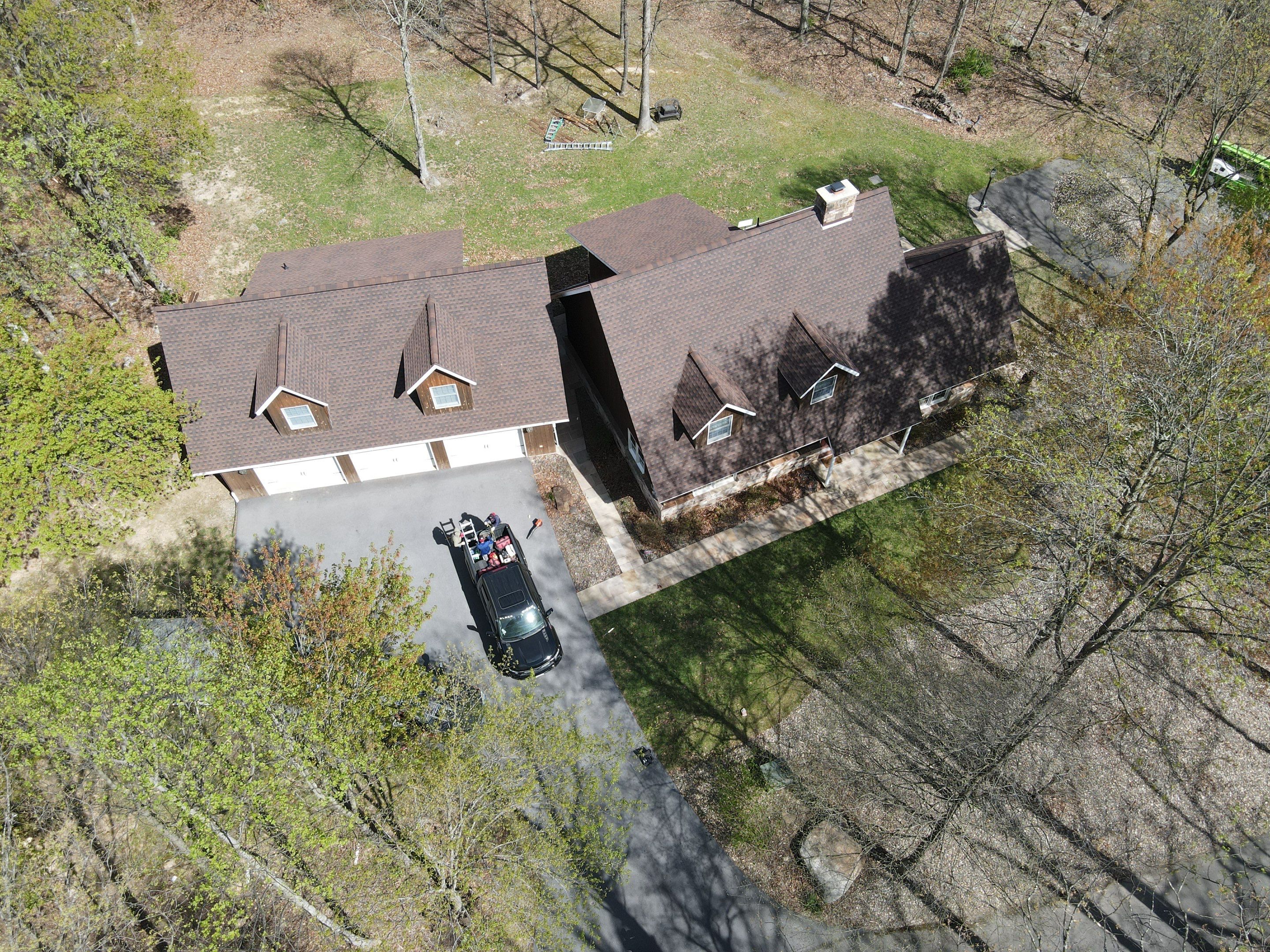 Roofing Installation using Gaf Hdz Architectural Shingle -Barkwood by Teflon Roofing