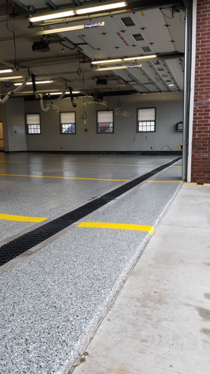 Dover Firehouse with their new Smoke Floor! by Spectrum Painting, LLC