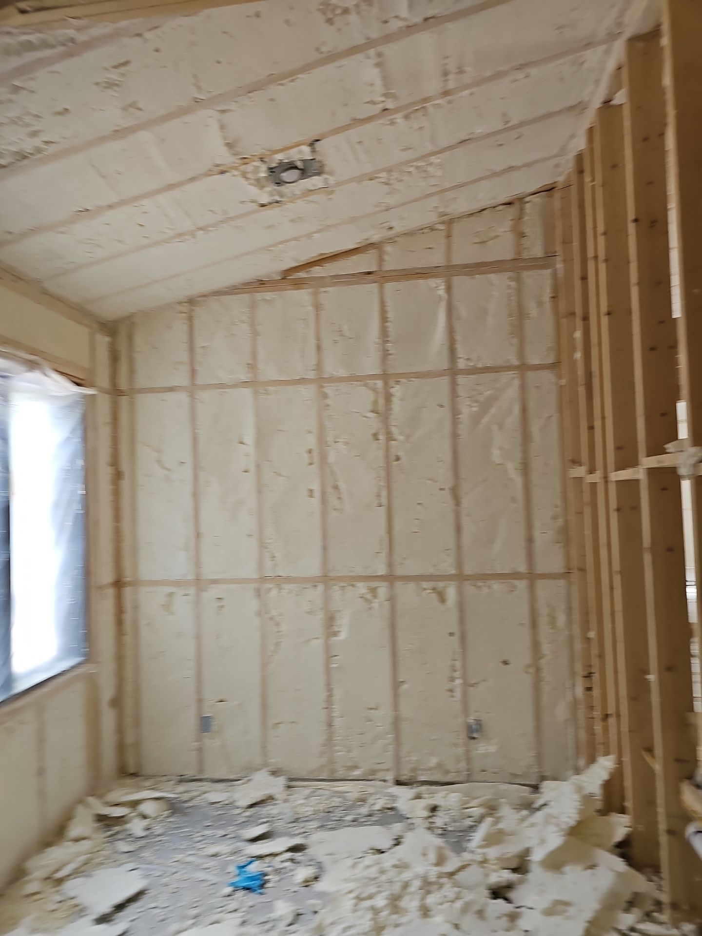 Spray Foam Insulation using open cell spray foam by NYS Foam & Energy