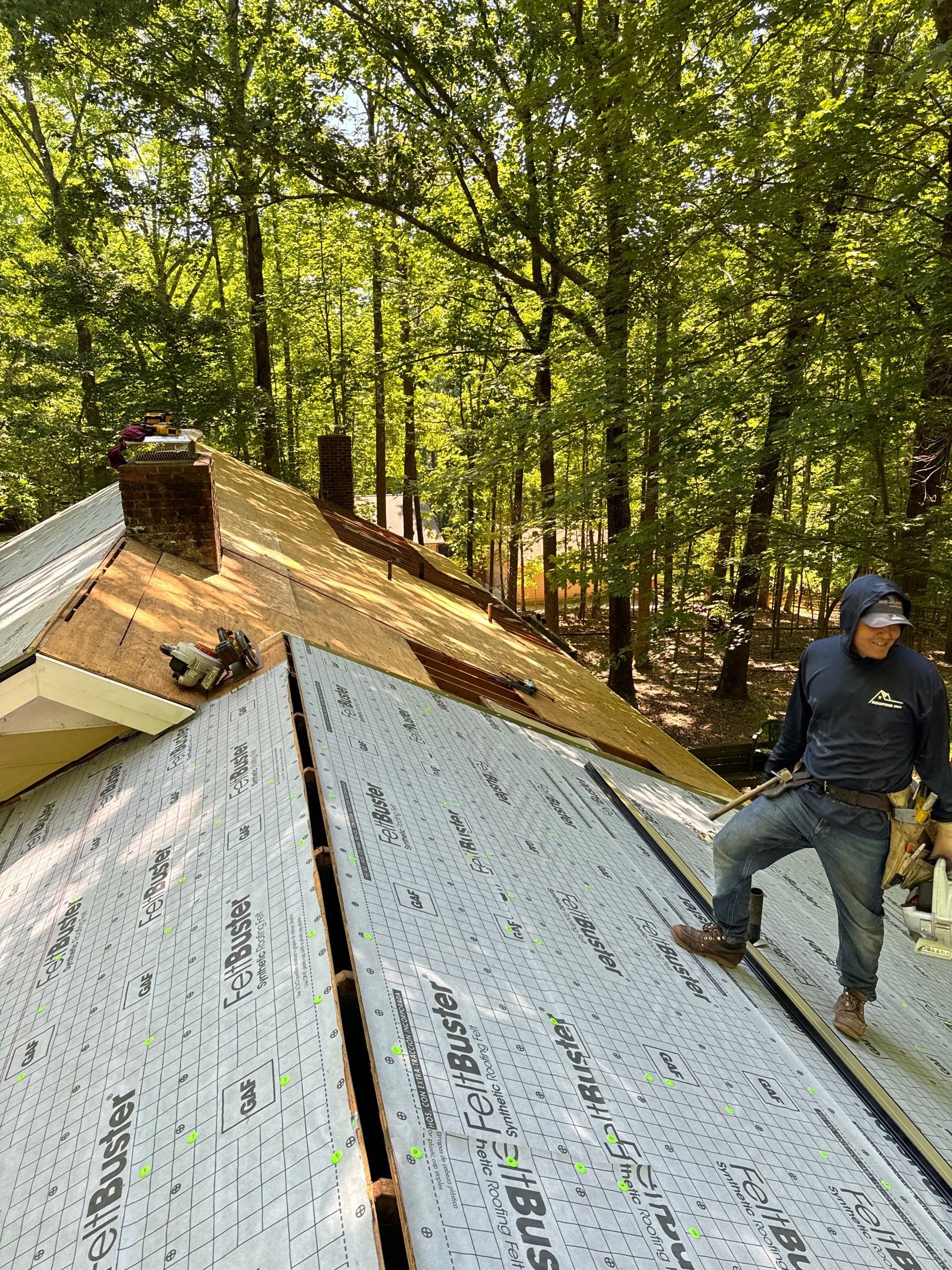 GAF Timberline HDZ Pewter Gray - 5” Black Gutters  by Pro Performance Roofing