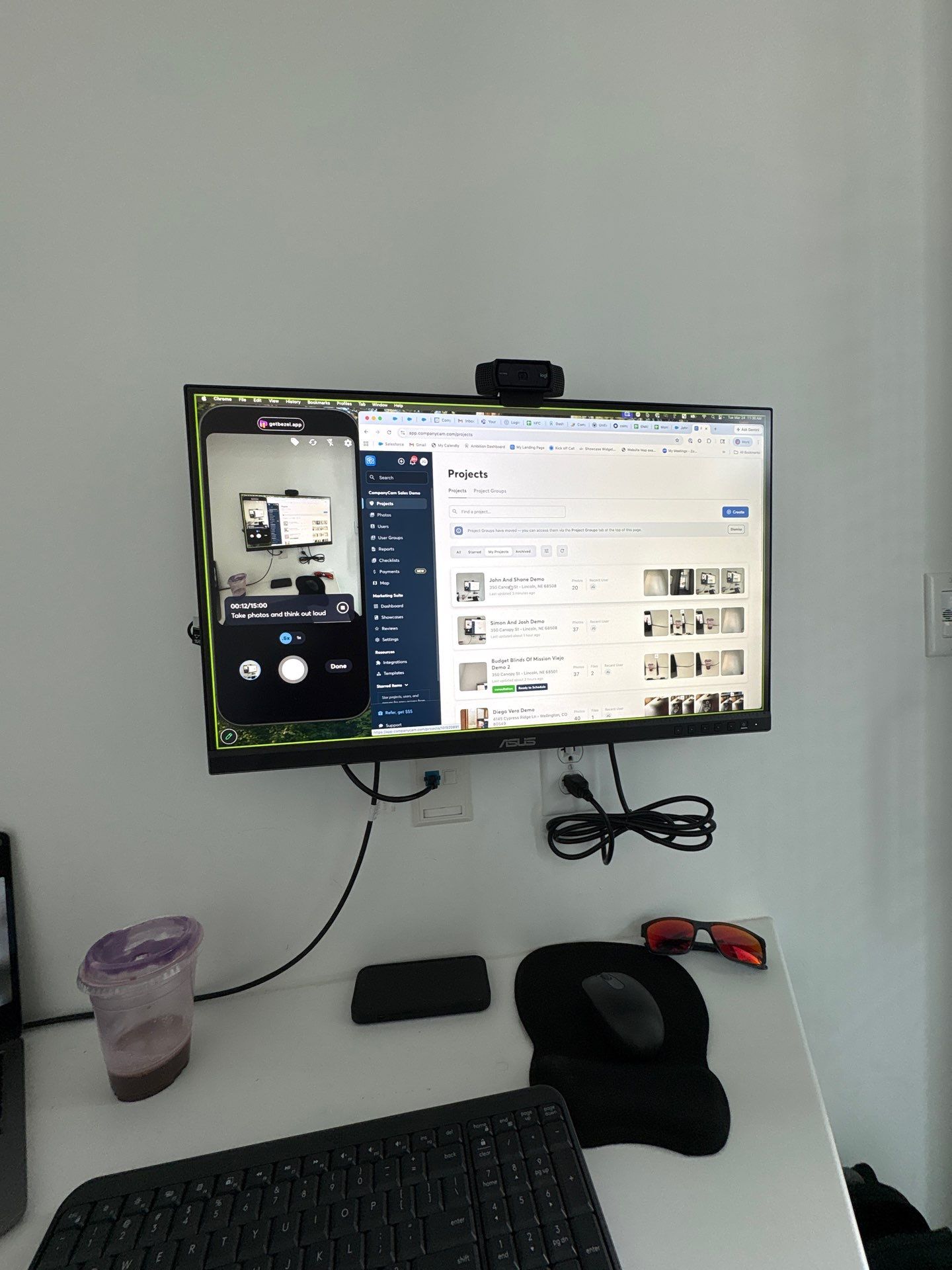 Office Setup and Glass Door Installation in Lincoln by CompanyCam Sales Demo