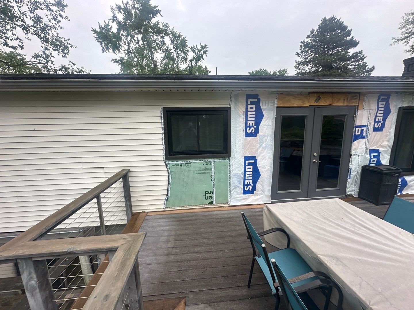 Siding Replacement using Alside Gray Oak by 180 Contractors