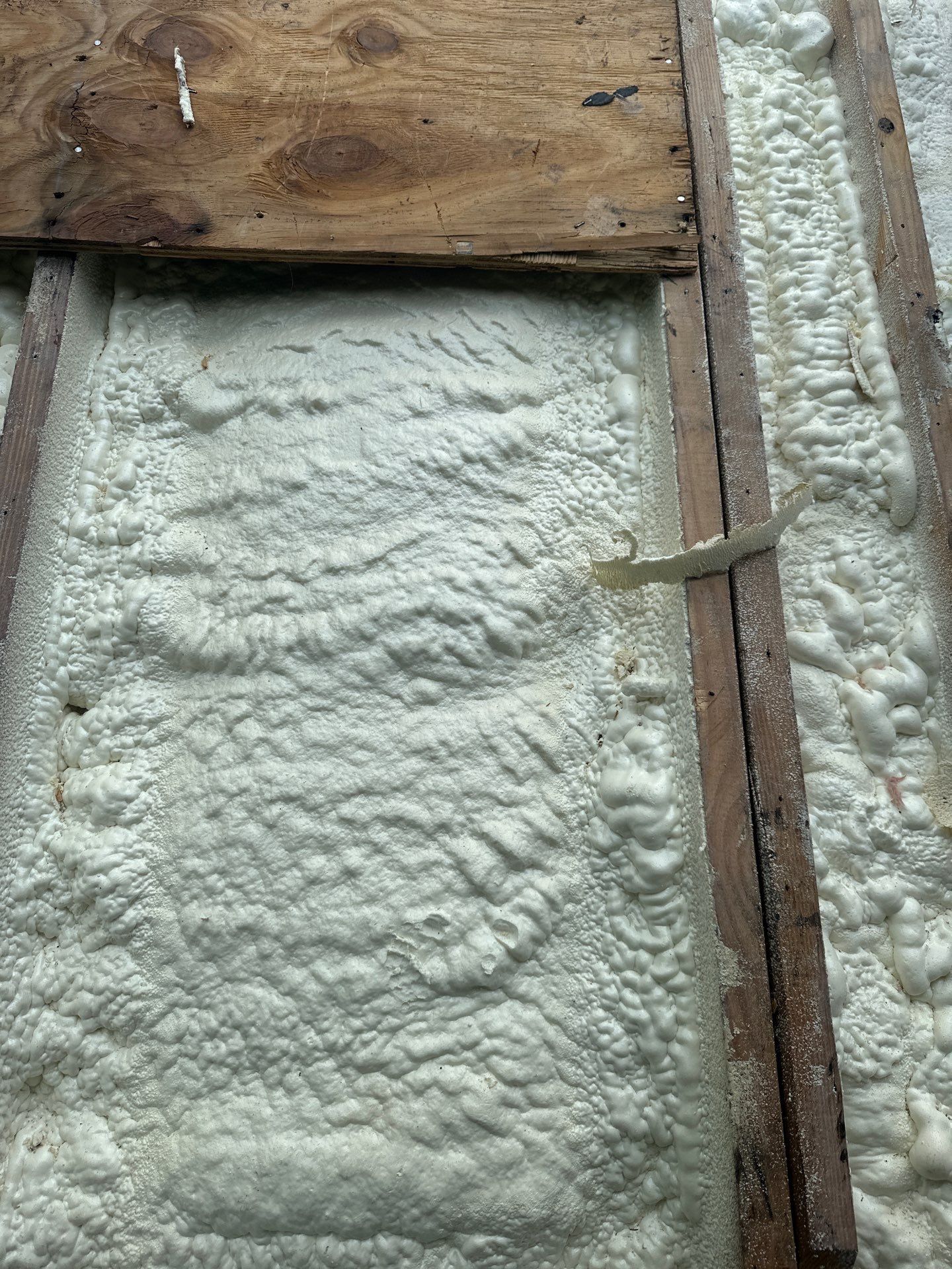Exterior Installation using Closed Cell Spray Foam by NYS Foam & Energy