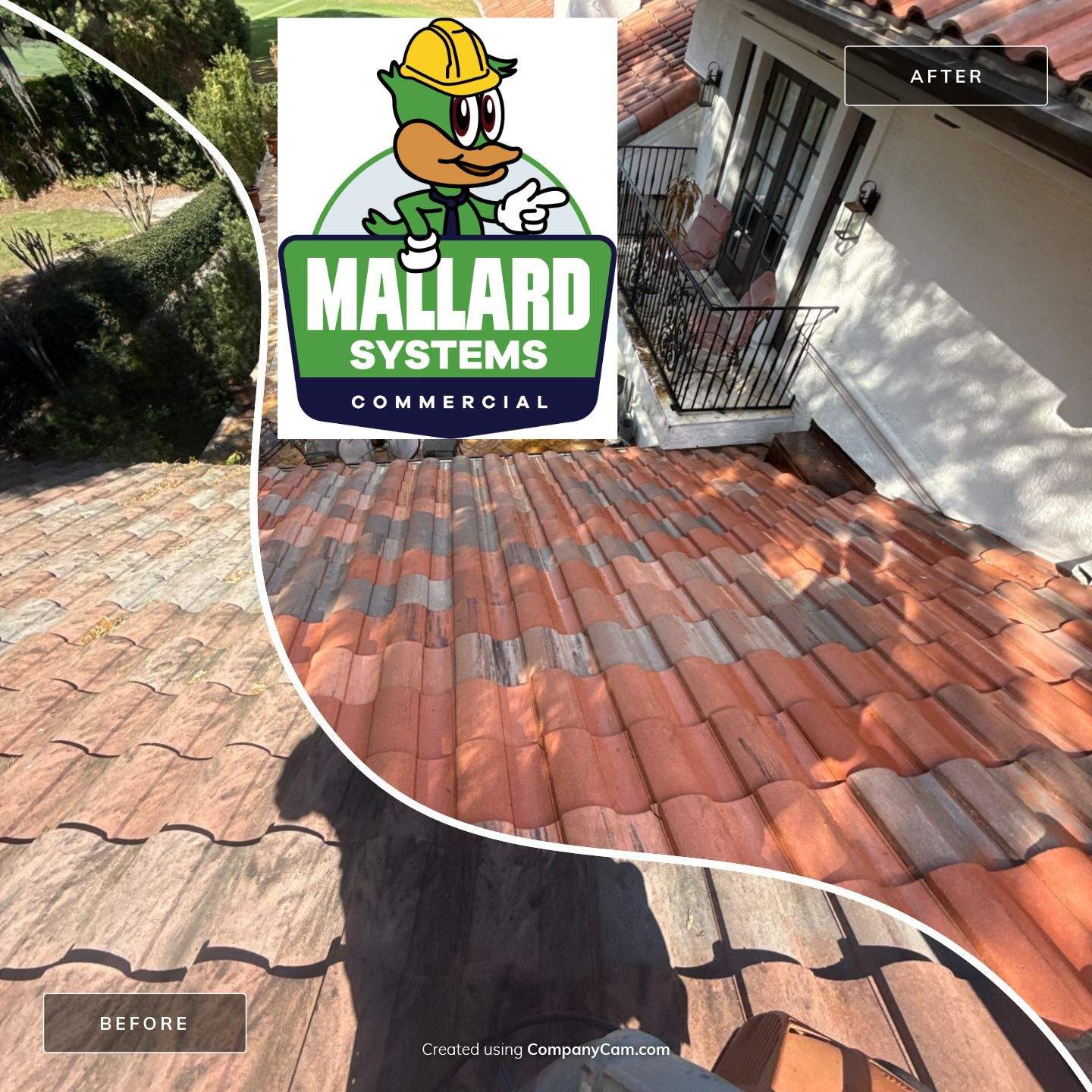 Tile Roof Cleaning by Mallard Systems