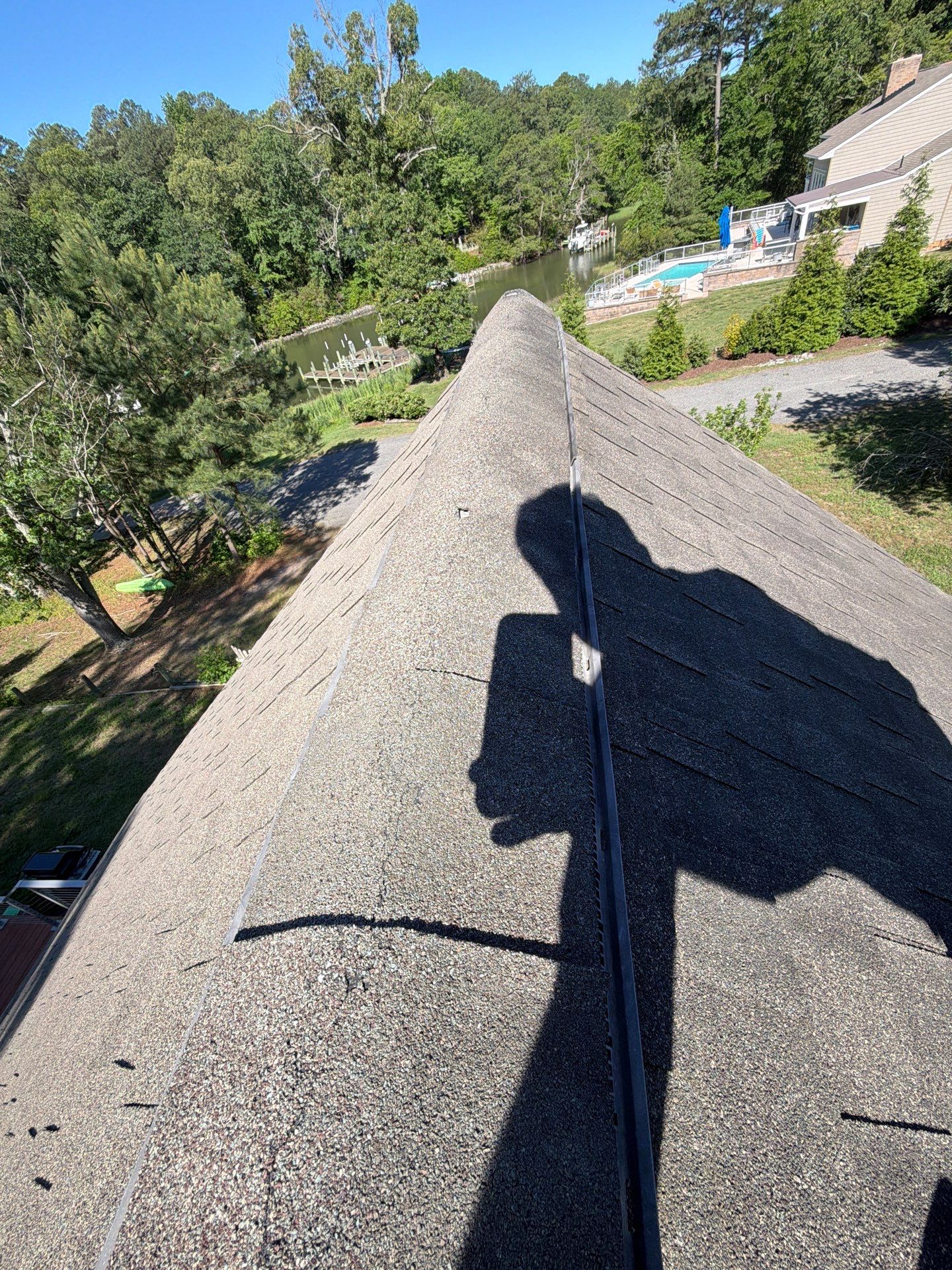 Complete Asphalt Shingle Roof Replacement and Sheathing Repair in Deltaville by Cade Construction