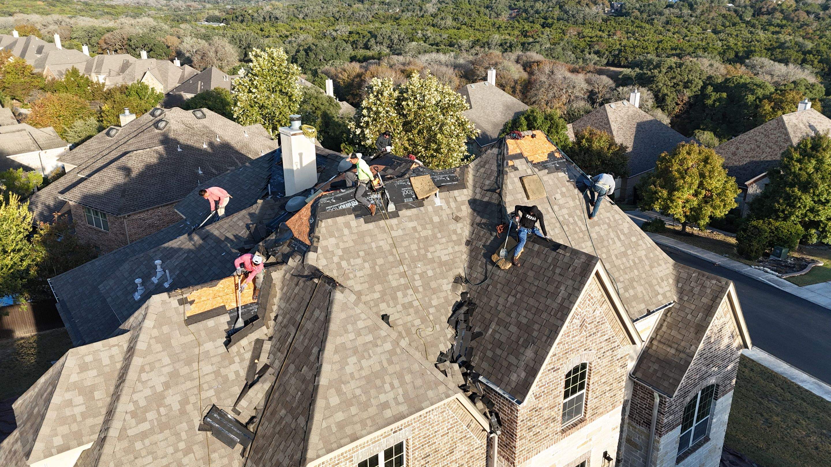 Residential Roof Replacement using GAF HDZ - Weathered Wood by Elite Roofing LLC