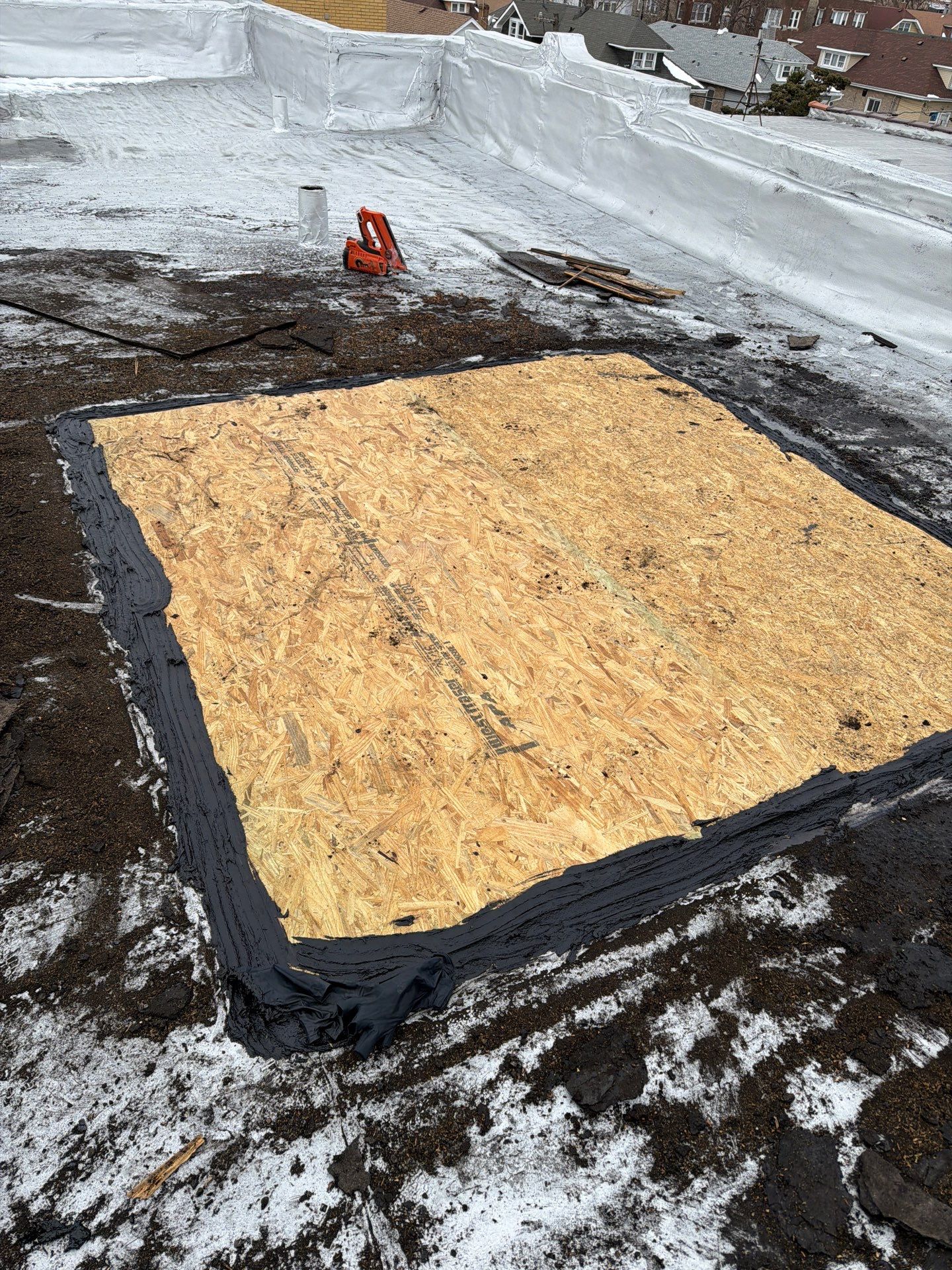 Fire Board-Up  by Compass Restoration inc. / Board-up tech