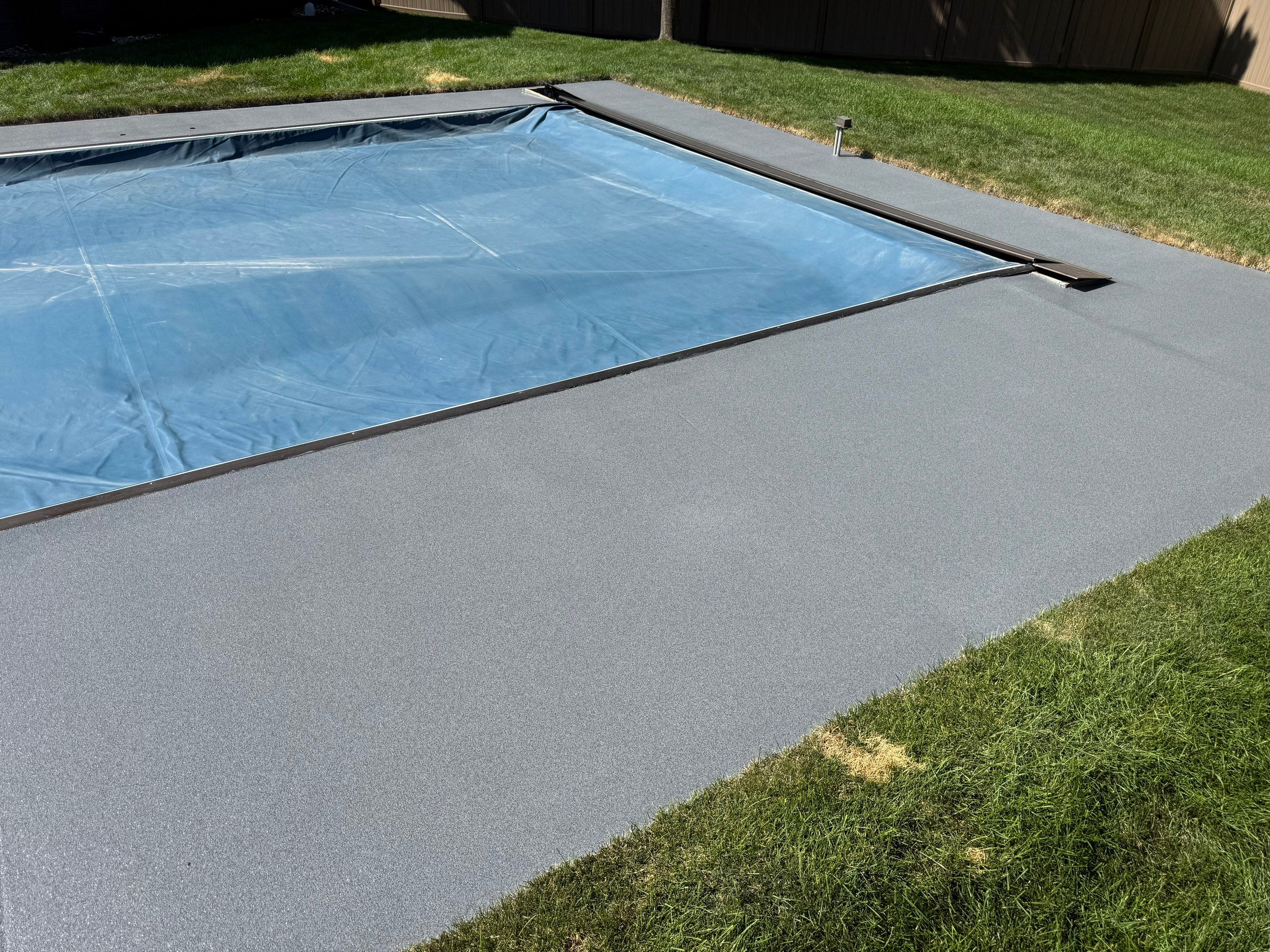 Residential Pool Deck Resurfacing in Sioux Falls by Select Painting, Coatings & Garage Cabinets