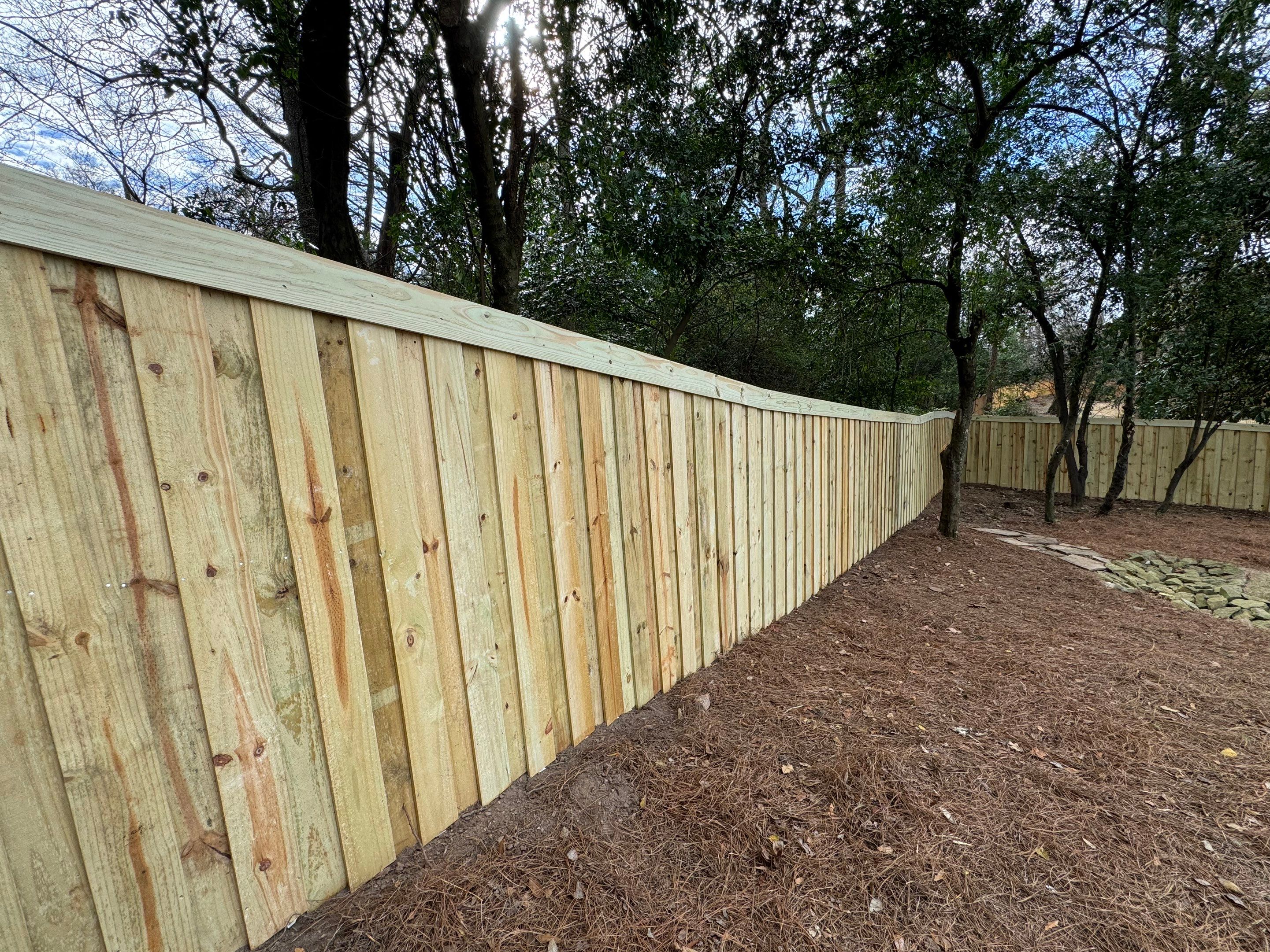 Crestline - Board on Board Fence by Pillar and Pine