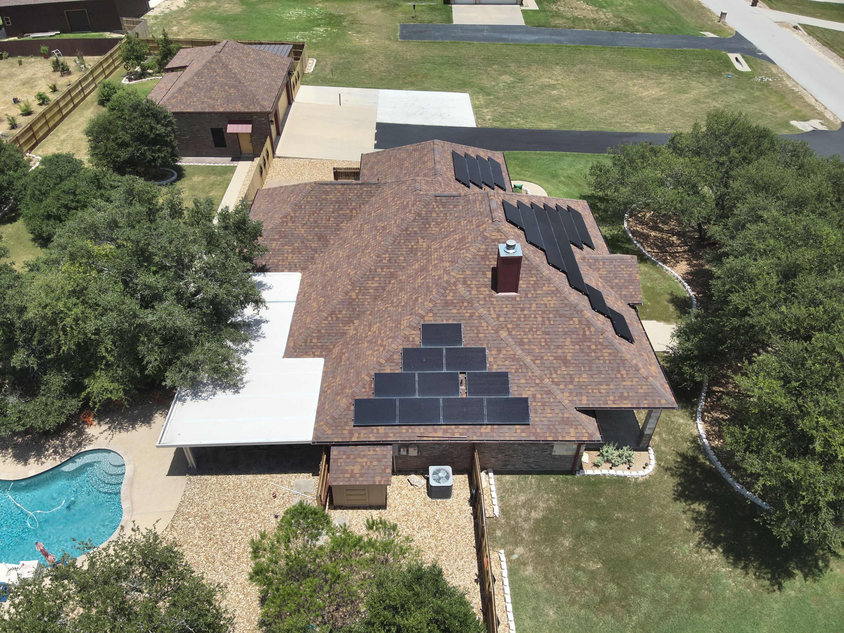 Residential Roof Replacement with Owens Corning - Duration - Sedona Canyon by Action Exteriors Austin