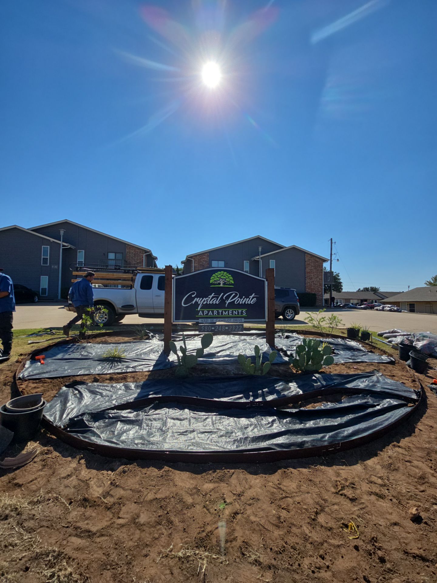 Landscape and concrete work by Clays Services Inc