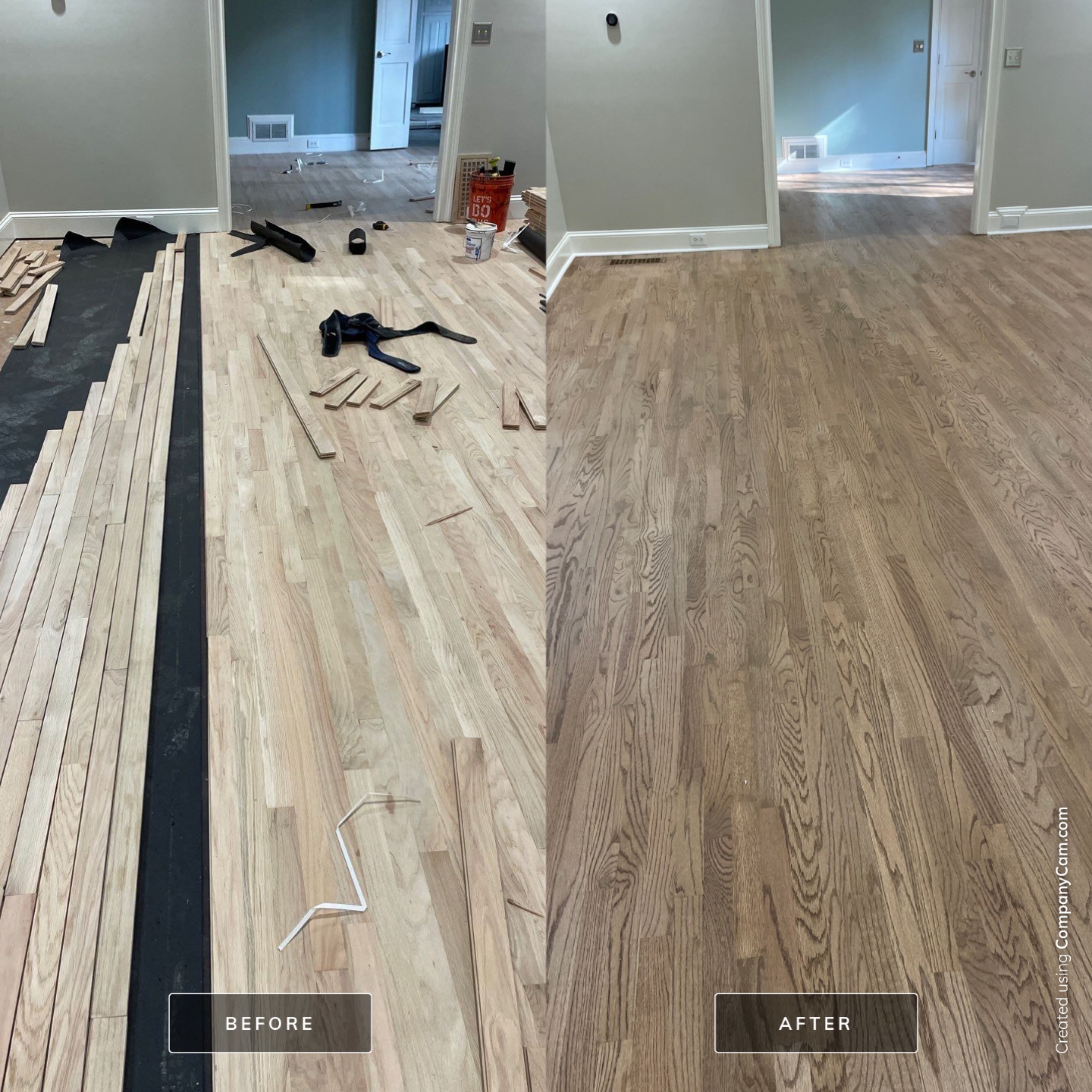 New 2.25" solid red oak by Footprints Floors of East Atlanta