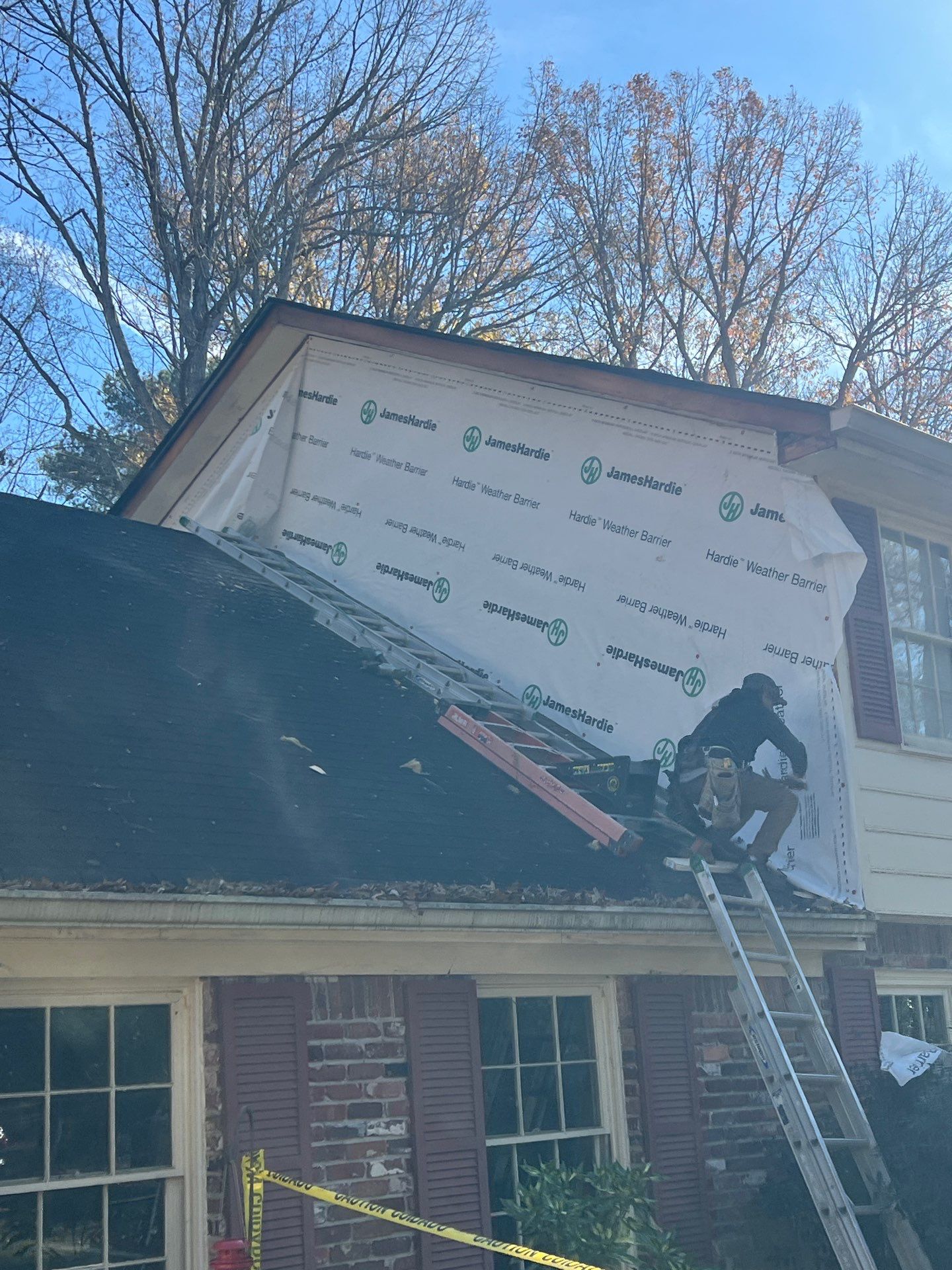 Gable Siding Replacement with James Hardie HZ10 Lap Siding by Nelson Exteriors 