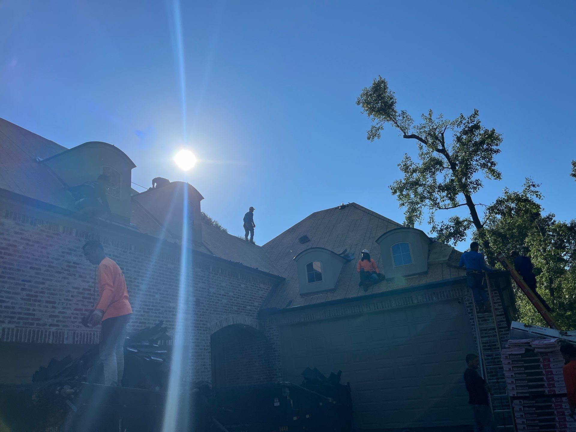 Residential Roofing Installation using Owen's Corning Duration (Lifetime) Shingles by Roof Repair Company