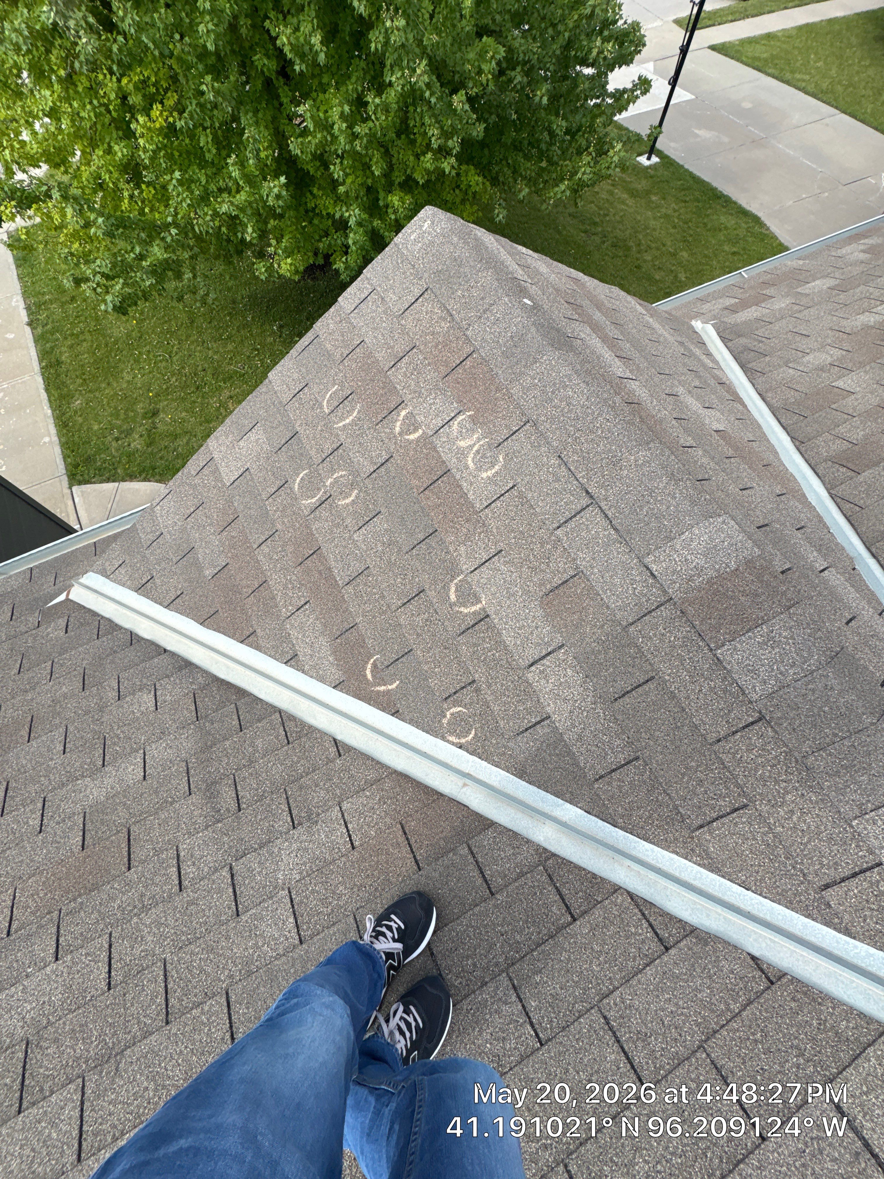 Storm Damage Restoration for Residential Asphalt Shingle Roof in Omaha by Crows Roofing LLC