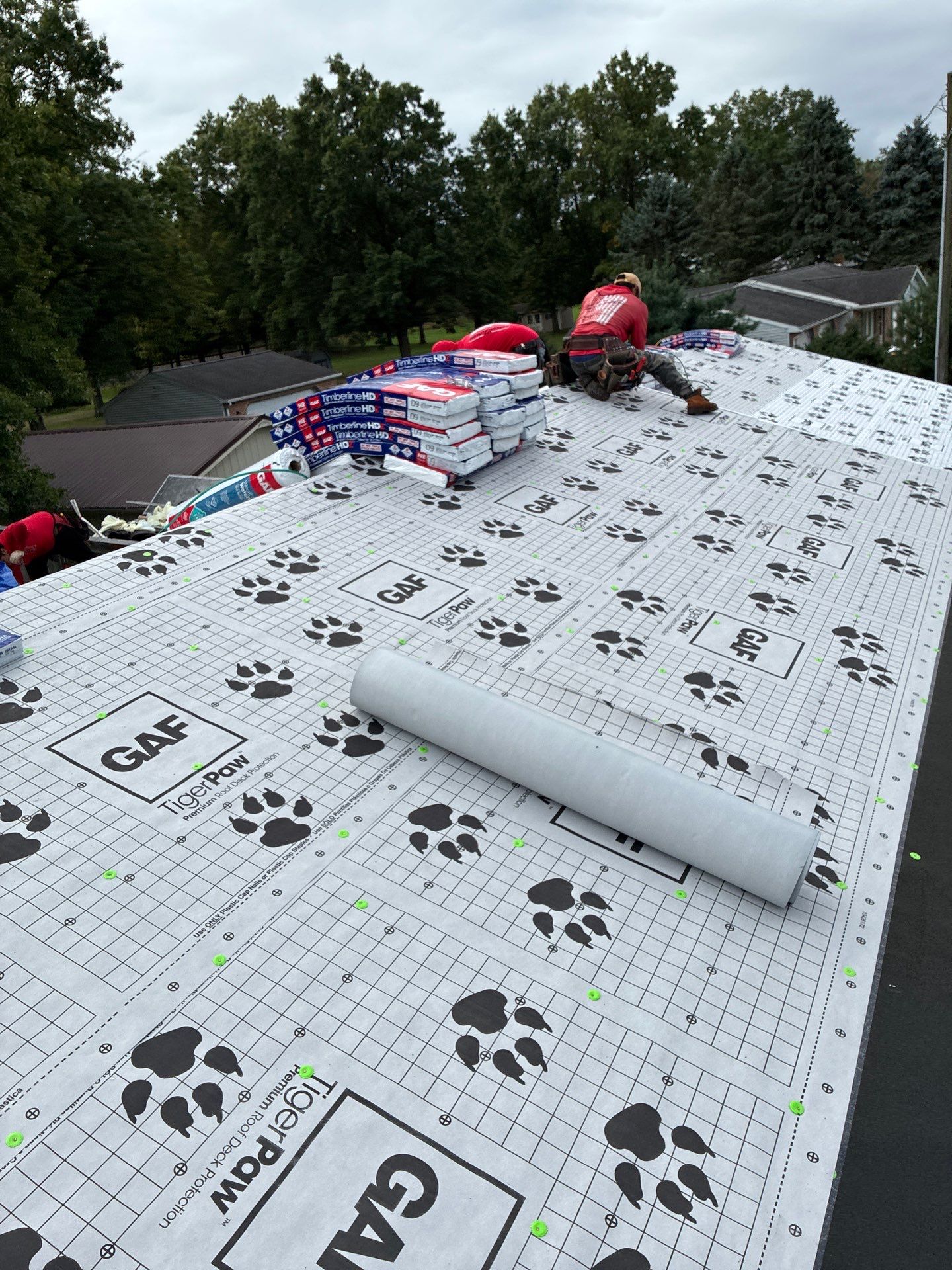 Residential GAF Timberline HDZ Shingle Roof Installation in Walnut Bottom by Teflon Roofing
