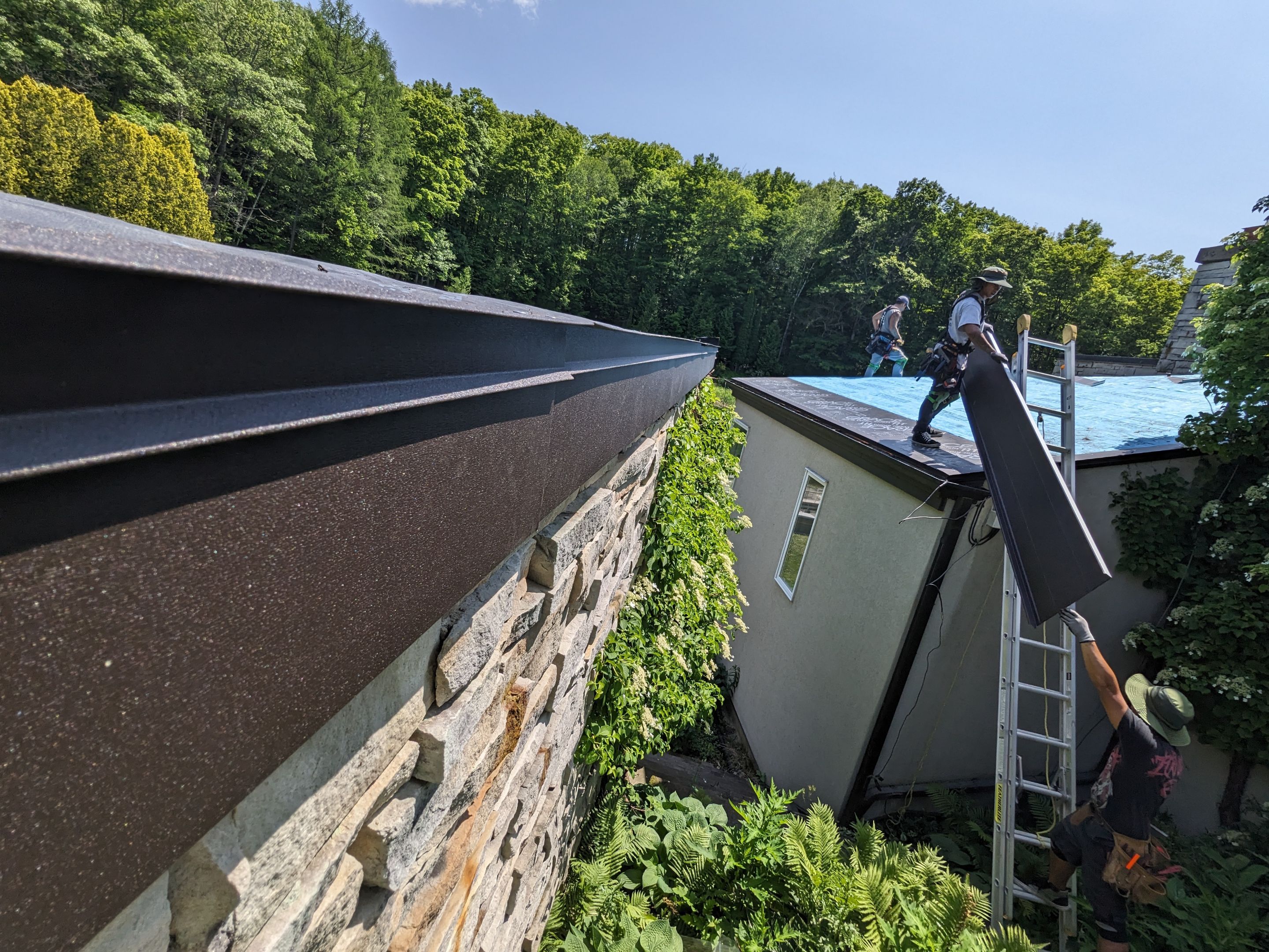 Roof Replacement using 16" Standing Seam Panels by Jay Carter Roofing & Sheet Metal