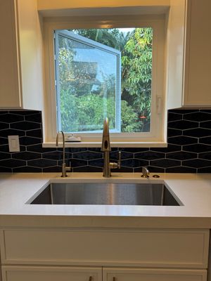 Blue Backsplash - Delray Beach