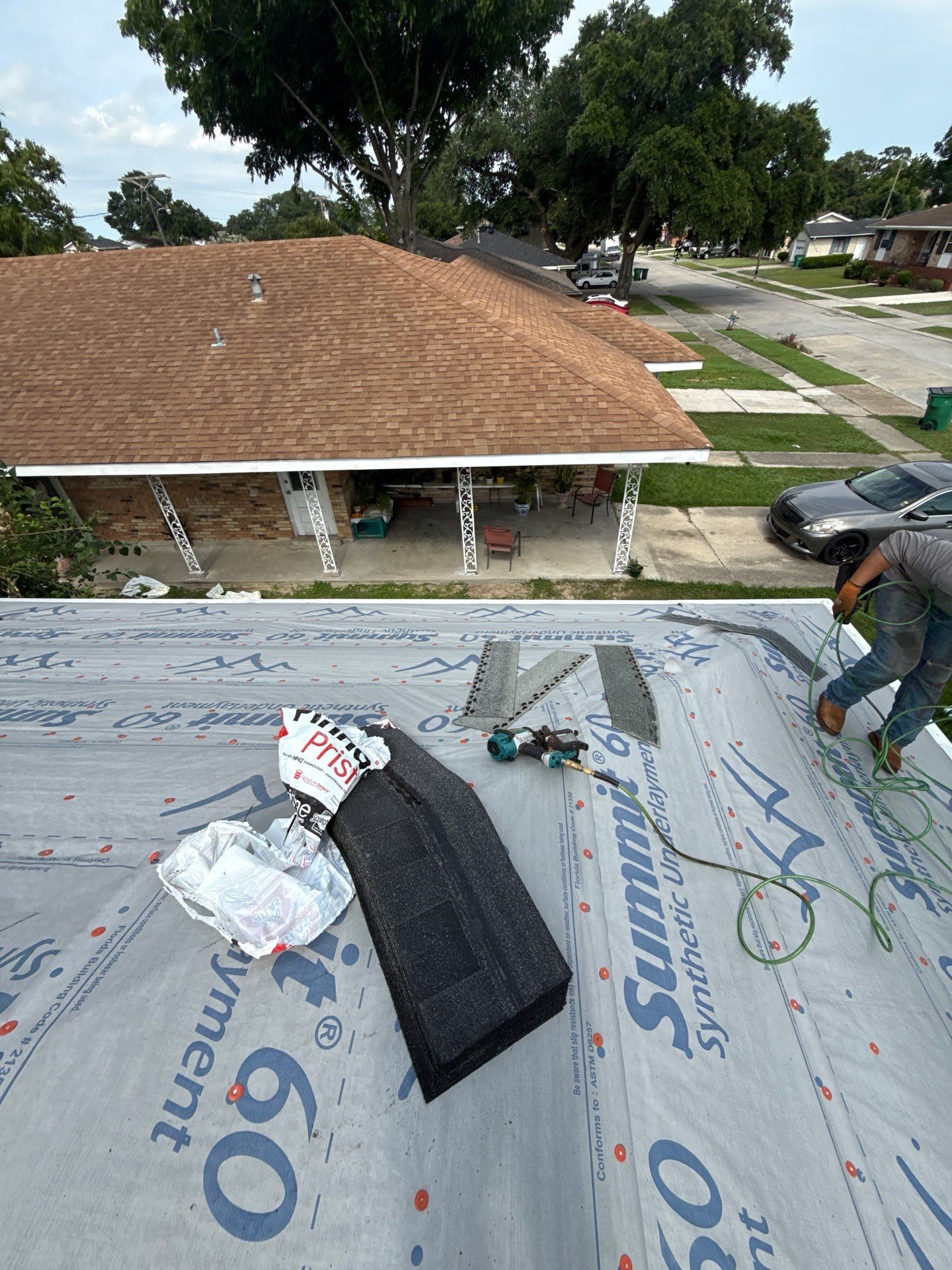 Project in Terrytown by Robertson Roofing & Siding Inc