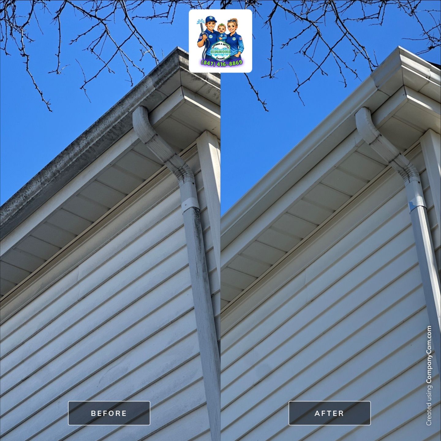 Project in Glenview by Simmons Power & Soft Washing