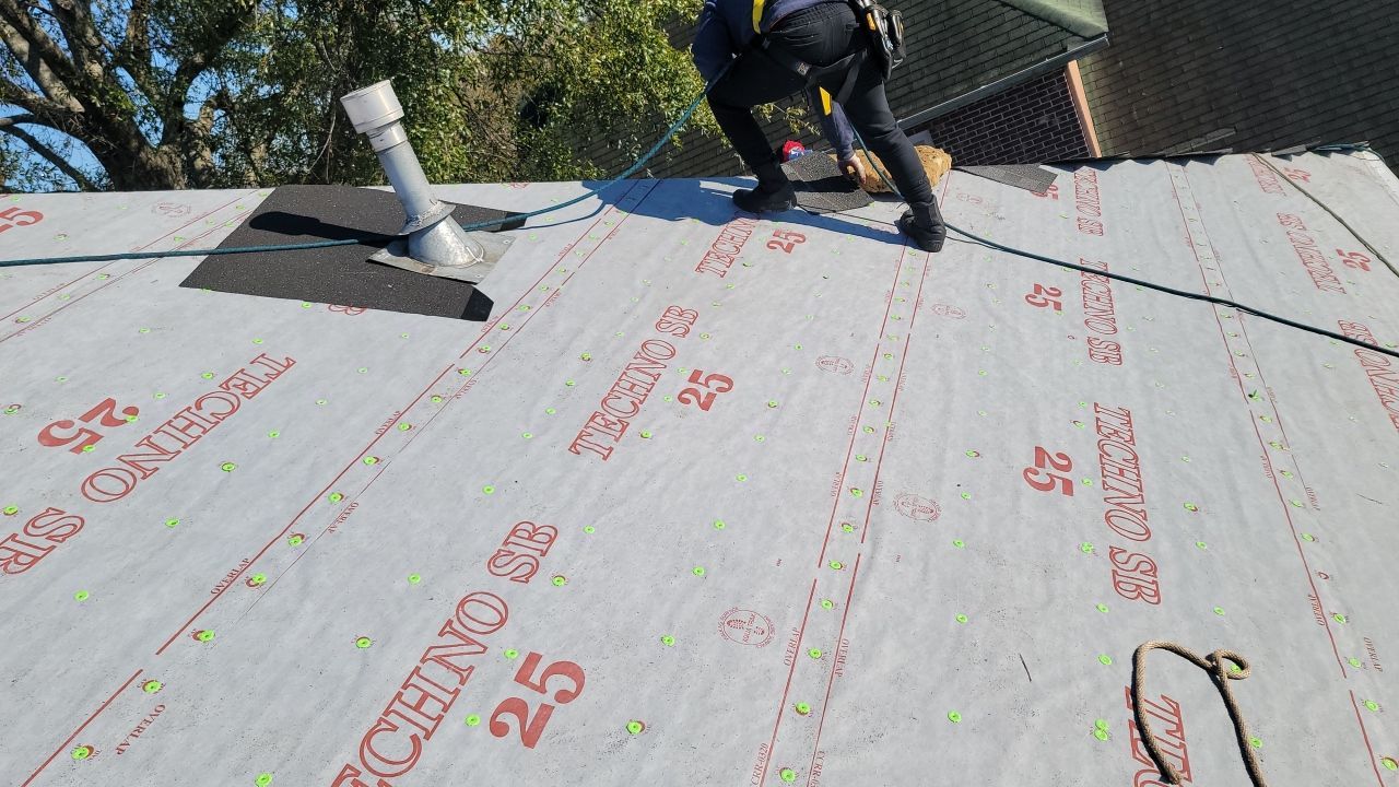 Residential Roofing Installation using Roof Replacement by American Roofing & Construction LLC