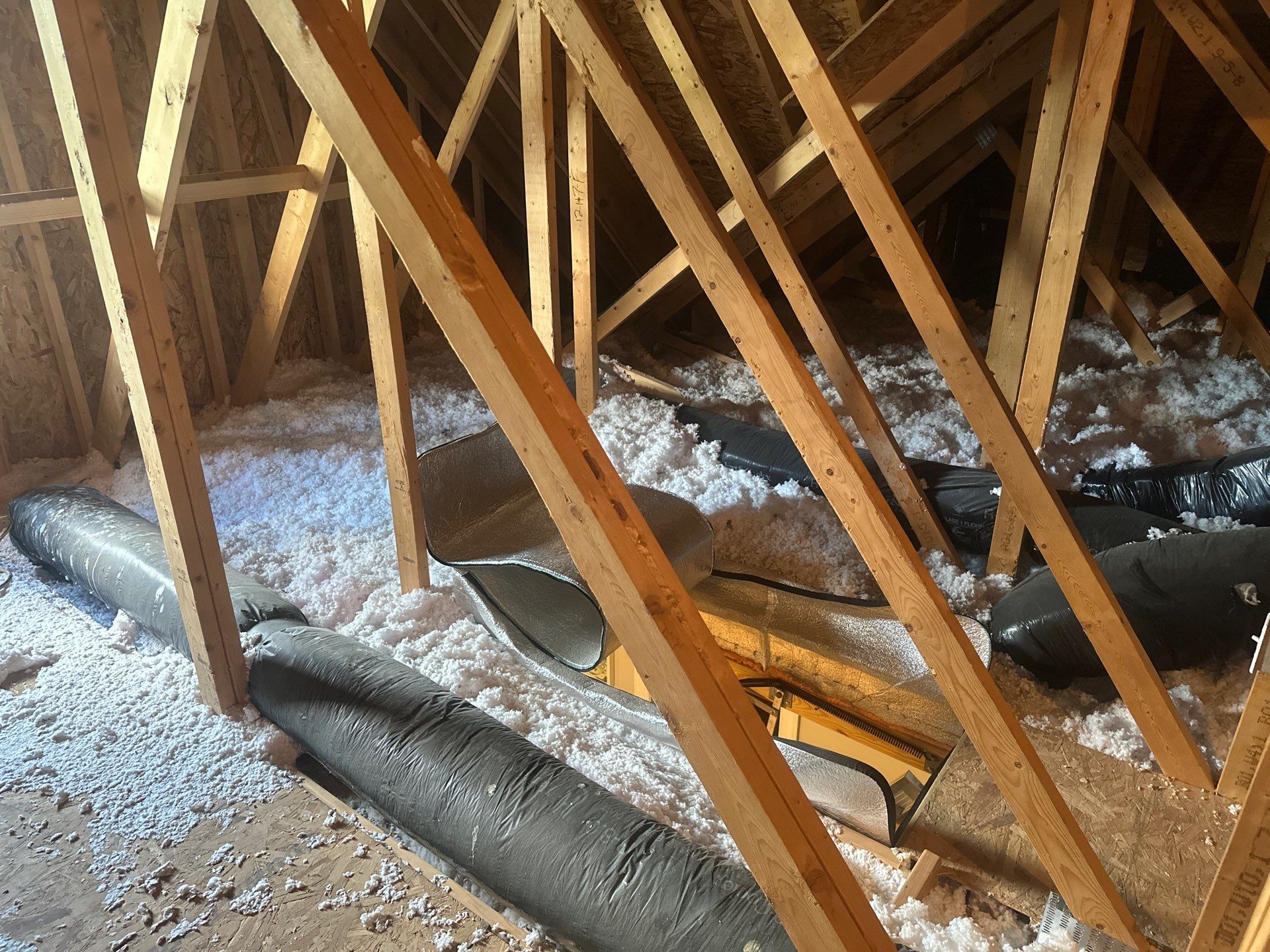 Sanitizing and Transforming a 2,100 sq ft Attic for a Better Home Performance by Home Environment Solutions