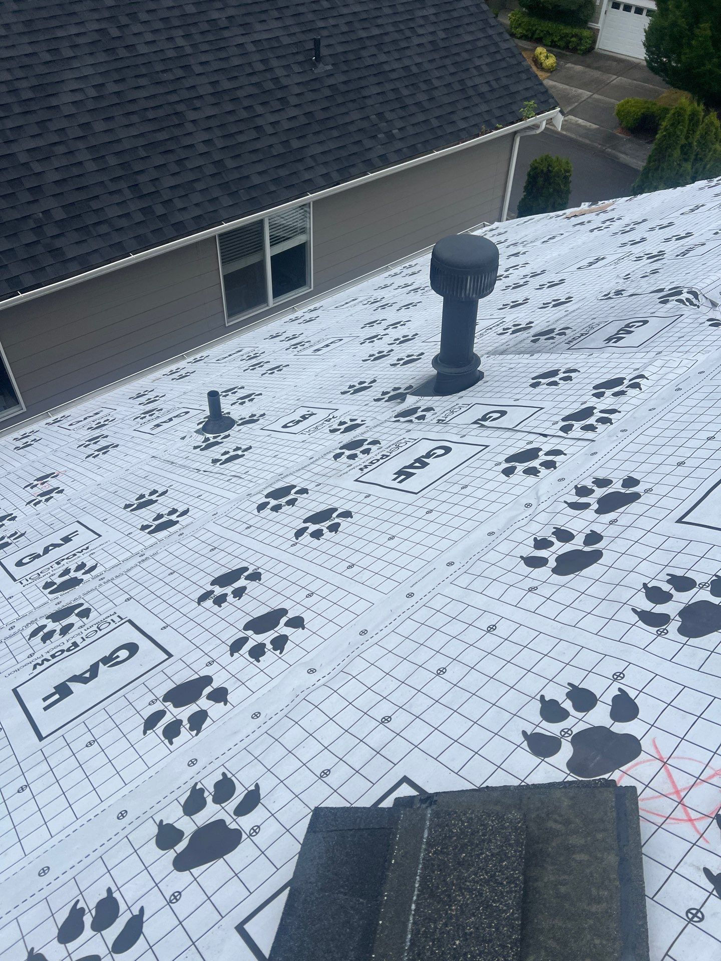 Residential Roofing Installation using GAF UHDZ Shingles by Roofing Formula LLC