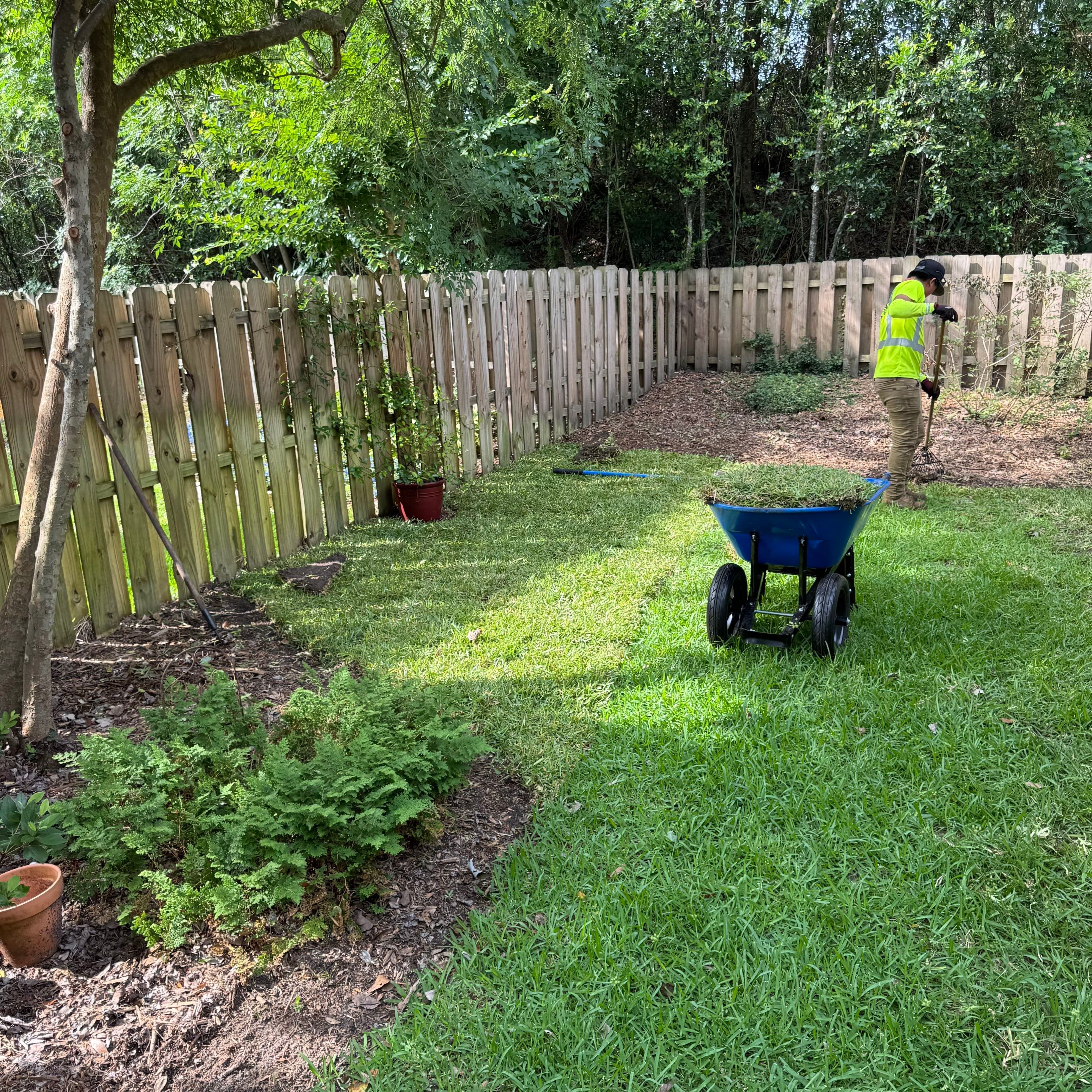 Deerwood Resident | Tree Trimming & Sod Install by ProGreen Services