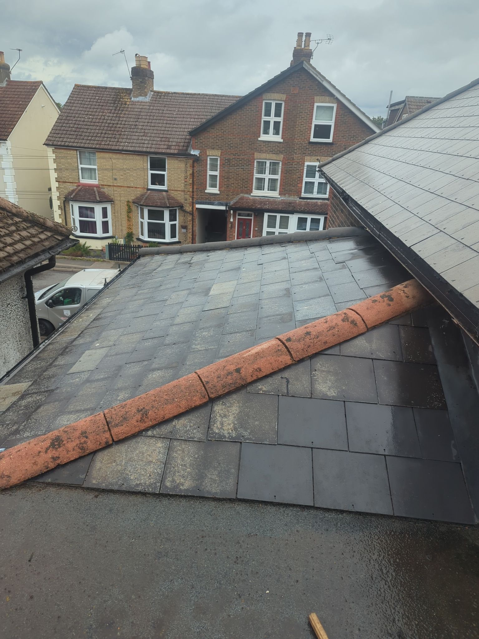 Roof Clean  - Moss Removal - Gutter Clean using Honda 15lpm Low Pressure Washing Machine by Ges Exterior Cleaning ltd