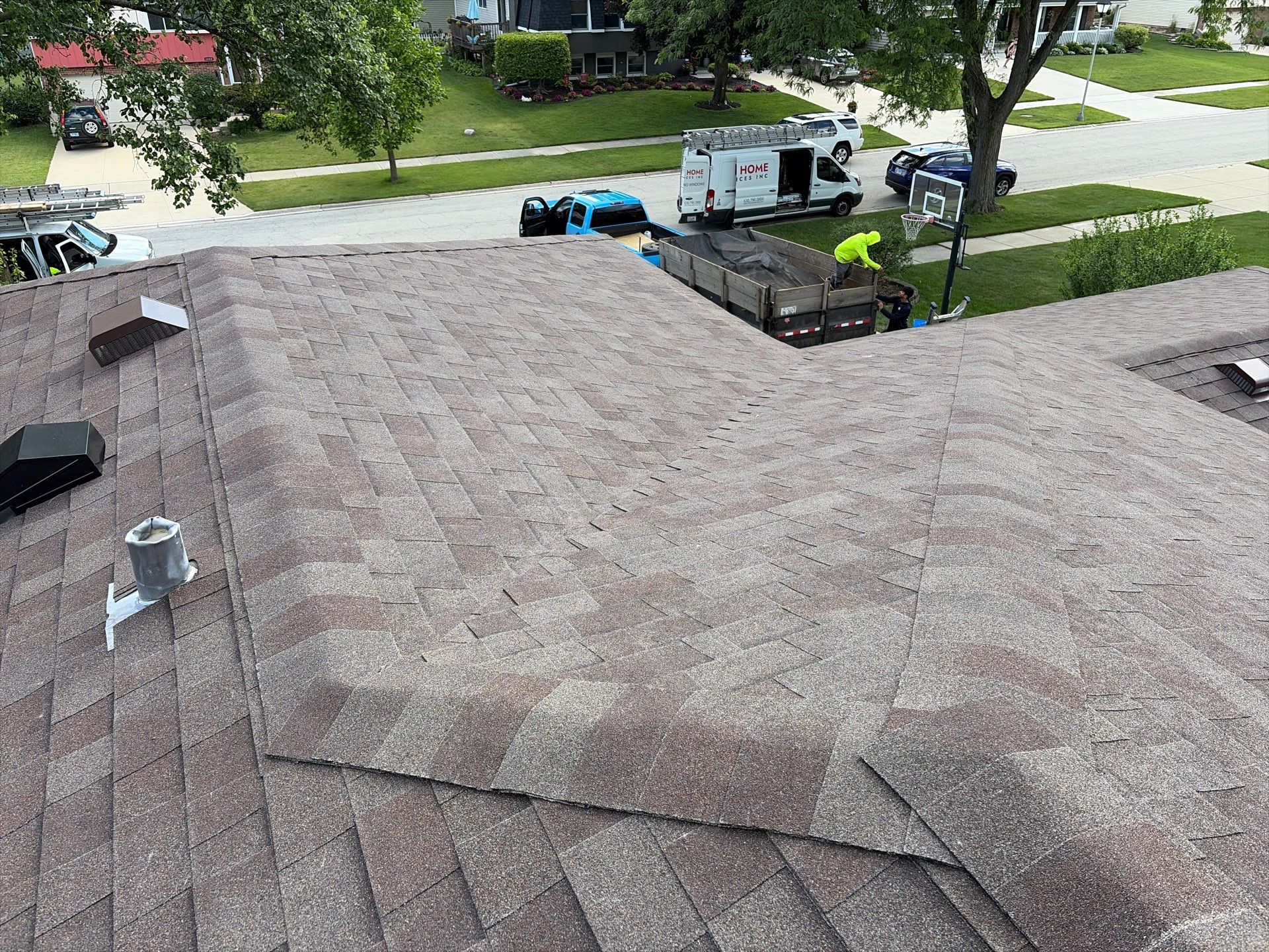Full Residential Roof Replacement and Decking Repair in Wheaton by Pro Home Services Inc