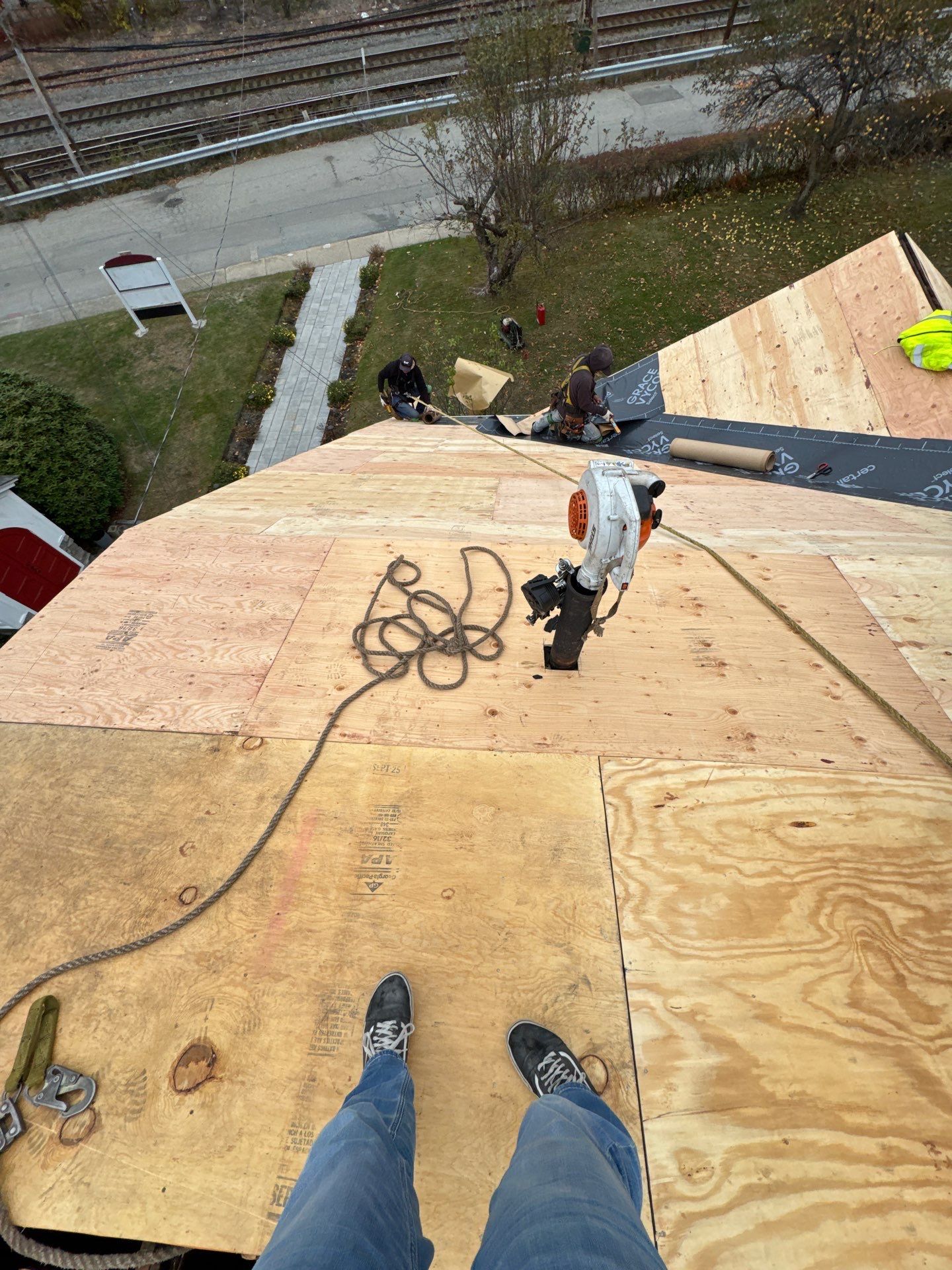 Ayer Church Complete Roof with Code-Compliant Overlay & Dual Chimney Restoration by Mighty Dog Roofing of Greater Middlesex County