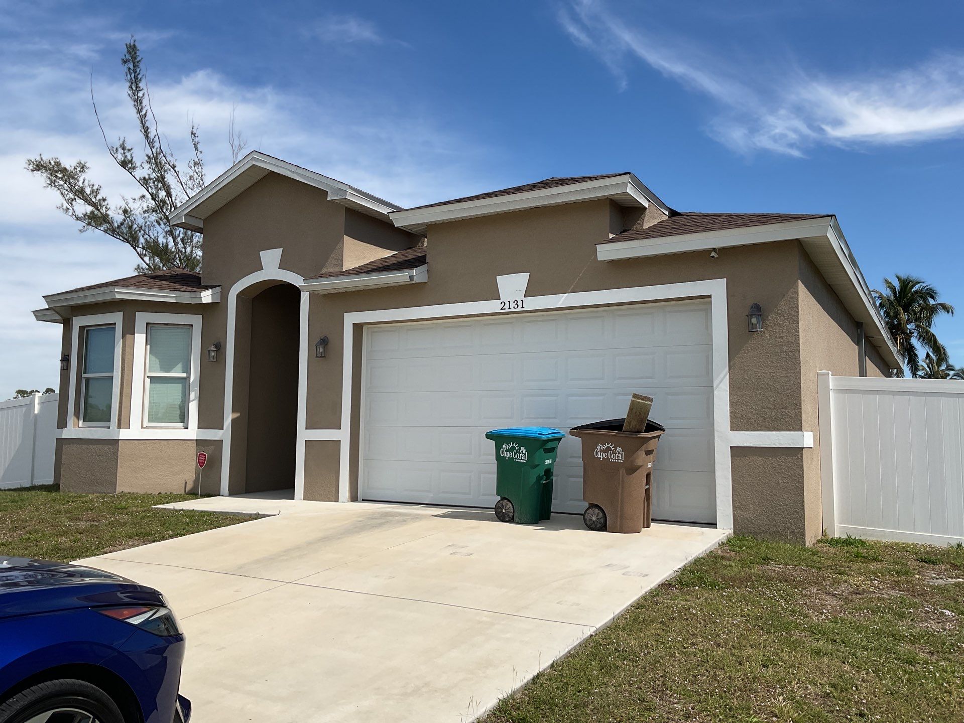 Royal Brown Seamless Gutters in Cape Coral FL by Gutter Professors