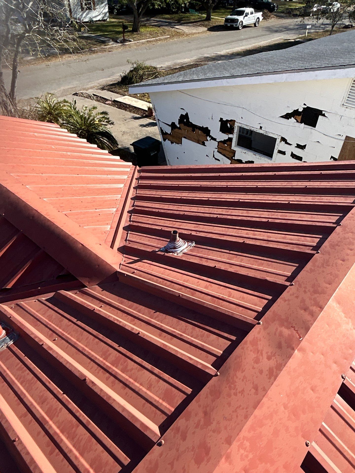 Metal roof makeover - Project in Taft, TX by Frontline Contracting Llc - DBA Frontline Roofing - DBA Frontline Home Solutions