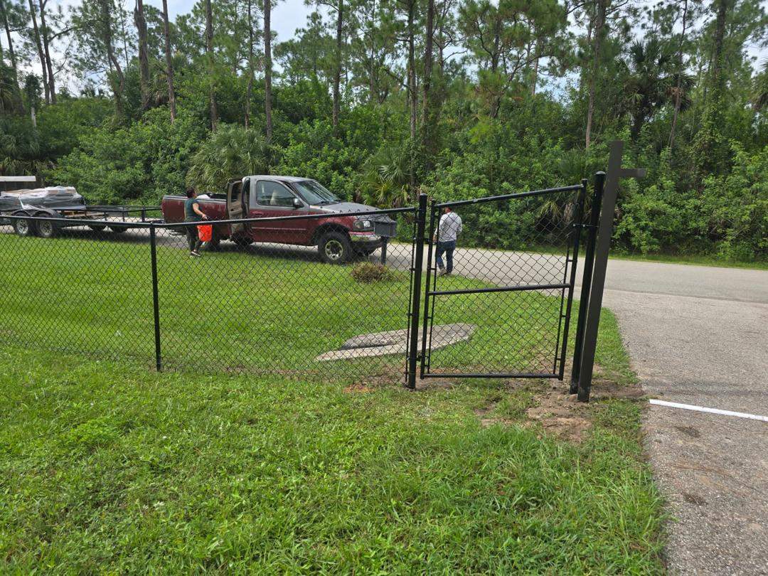 Chain Link Install in Naples by True Fence LLC