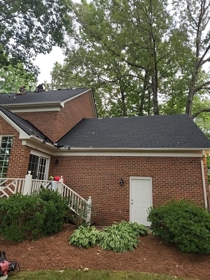 Roof Replacement using Gaf HDZ Charcoal by Just In Time Roofing and Restoration