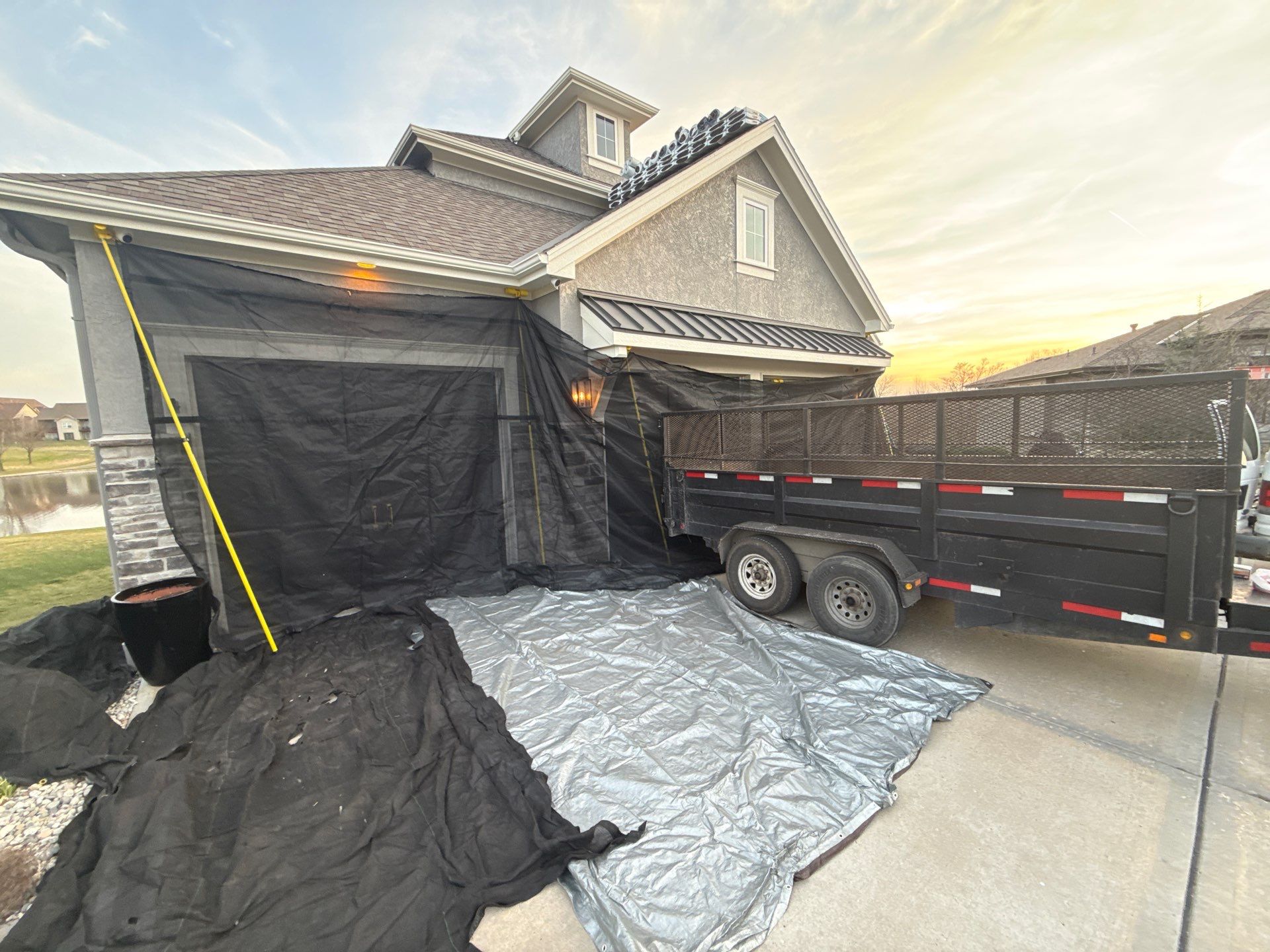 Hail Damaged Roof replacement in Staley Farms  by EEC  Windows, Siding & Roofing 