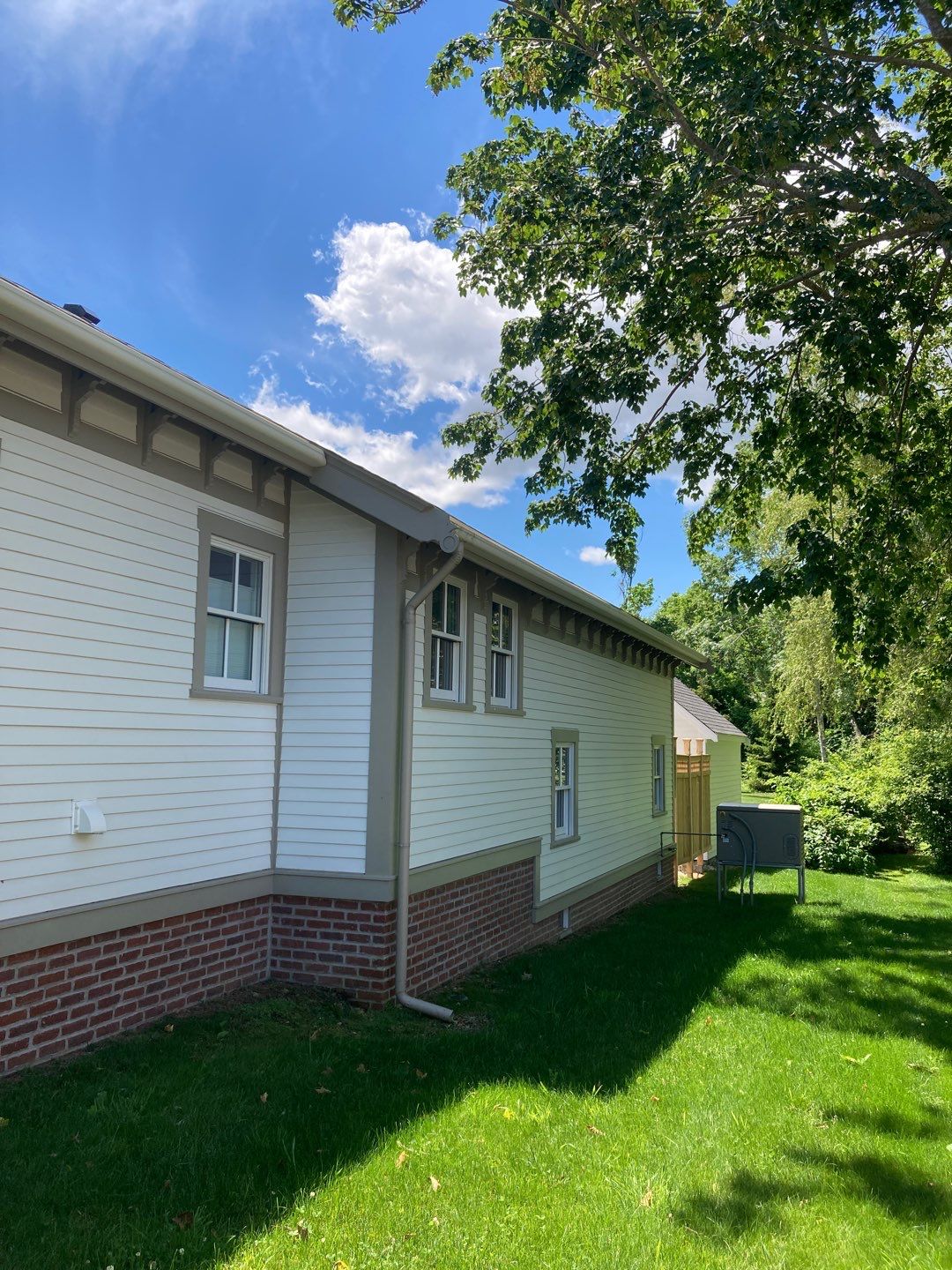 Sandwich, MA Gutter Installation using 4x5 FiberGlass Gutter by Gutter Pro Enterprises