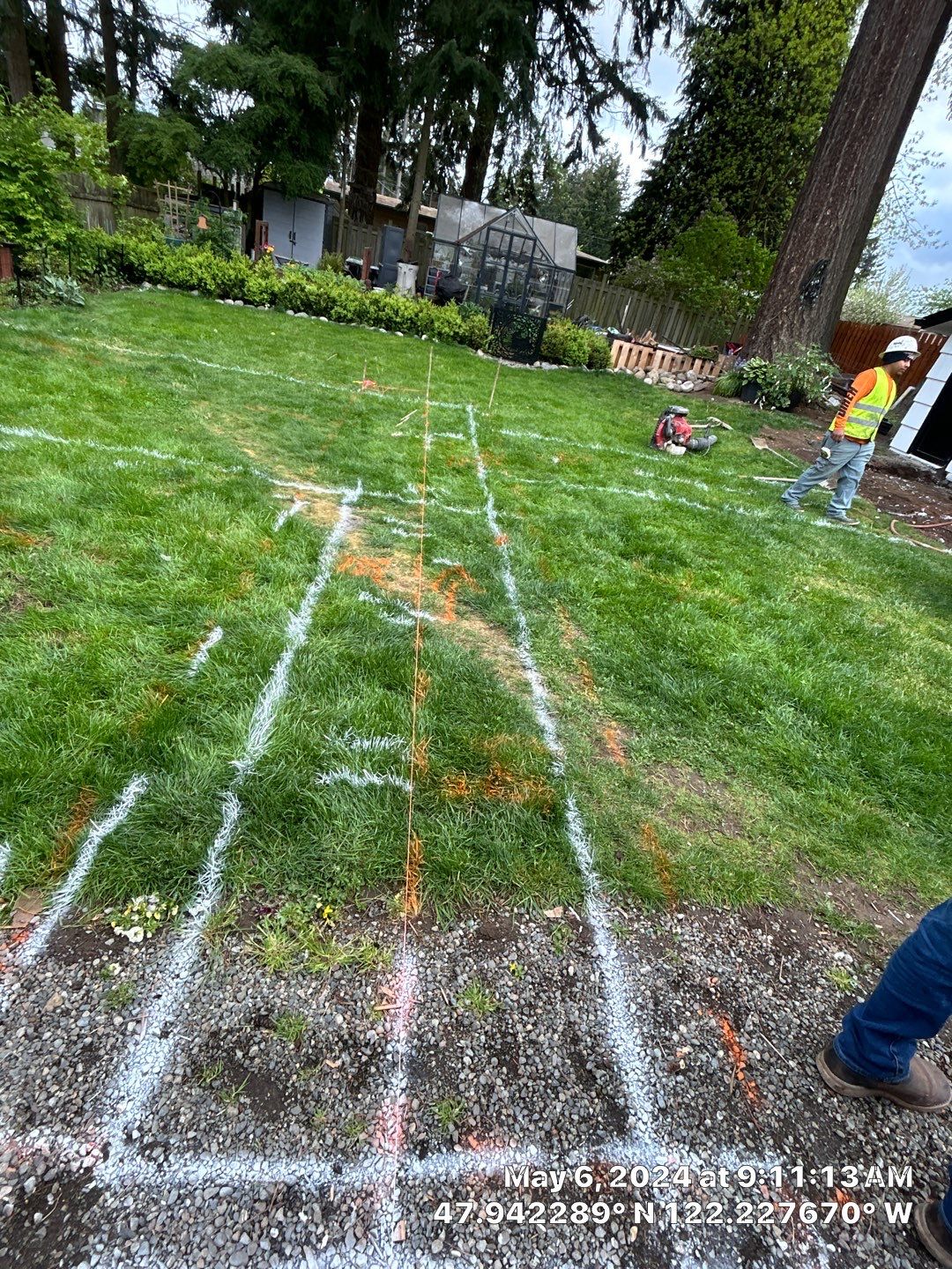 John | Concrete Backyard Walkway by Jireh Asphalt & Concrete Inc 