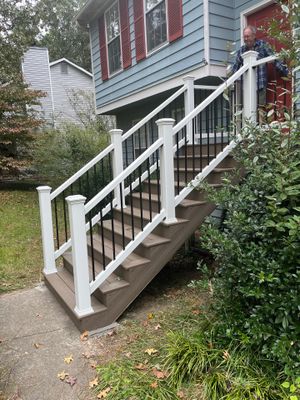 Deckorators Deck Resurface on Front Porch and Wood Deck Resurface on Back Deck