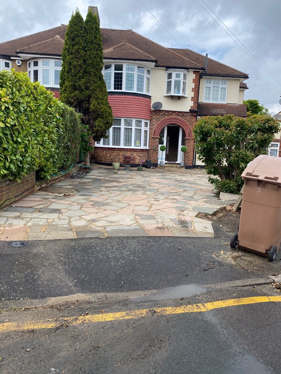 Driveway And Patio Clean using honda 21 ltr/min by Ges Exterior Cleaning ltd