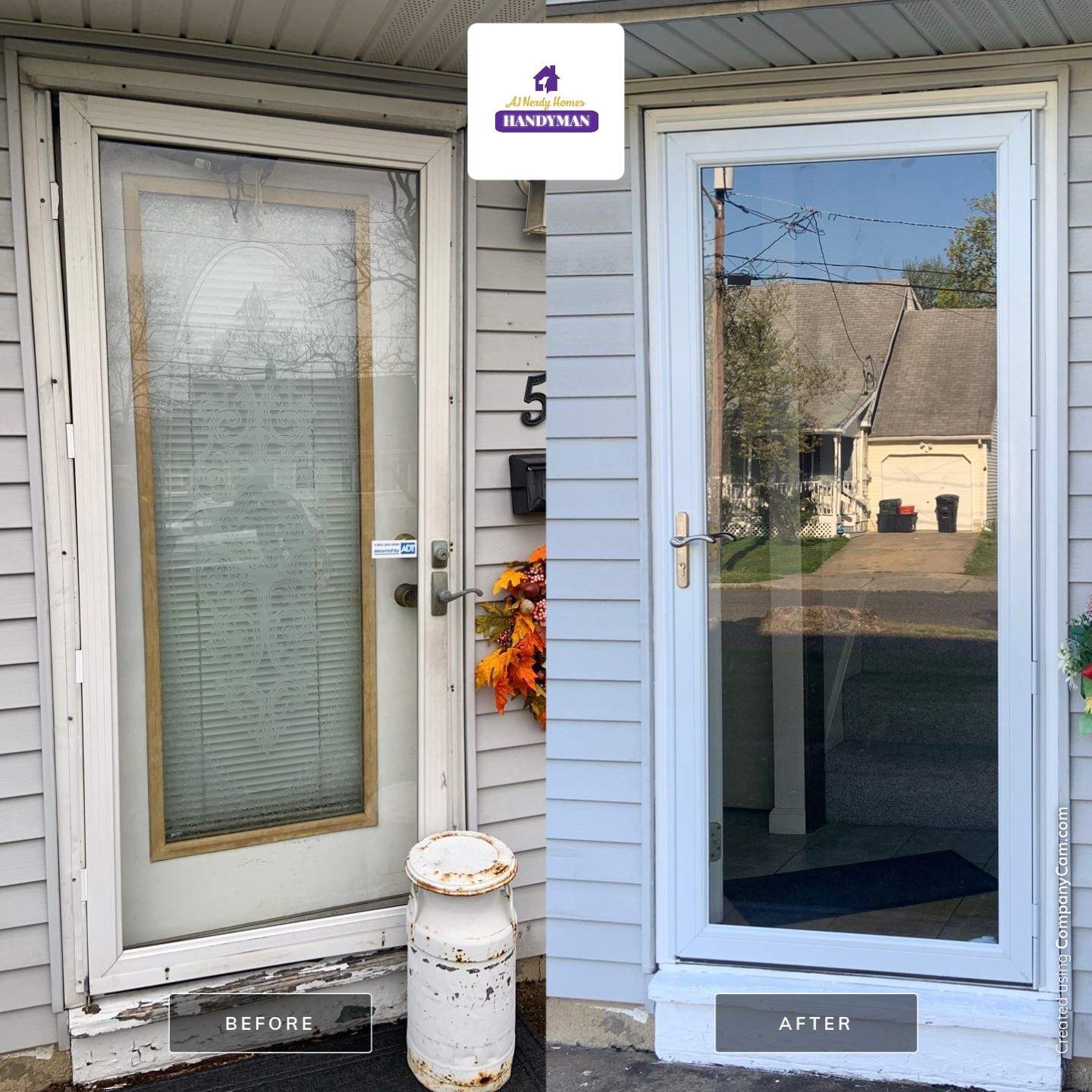 Storm Door Installation using Anderson Storm Door by A1 NERDY HOMES LLC