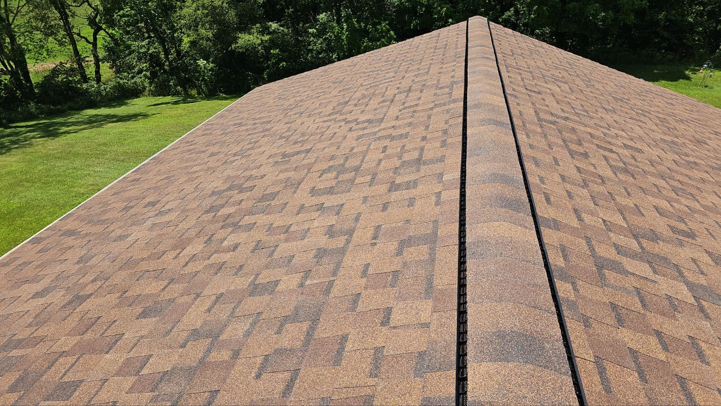 Atlas Pinnacle, Color, Burnt Hickory, Drip Edge, Color, Royal Brown by Eagle Eye Roofing