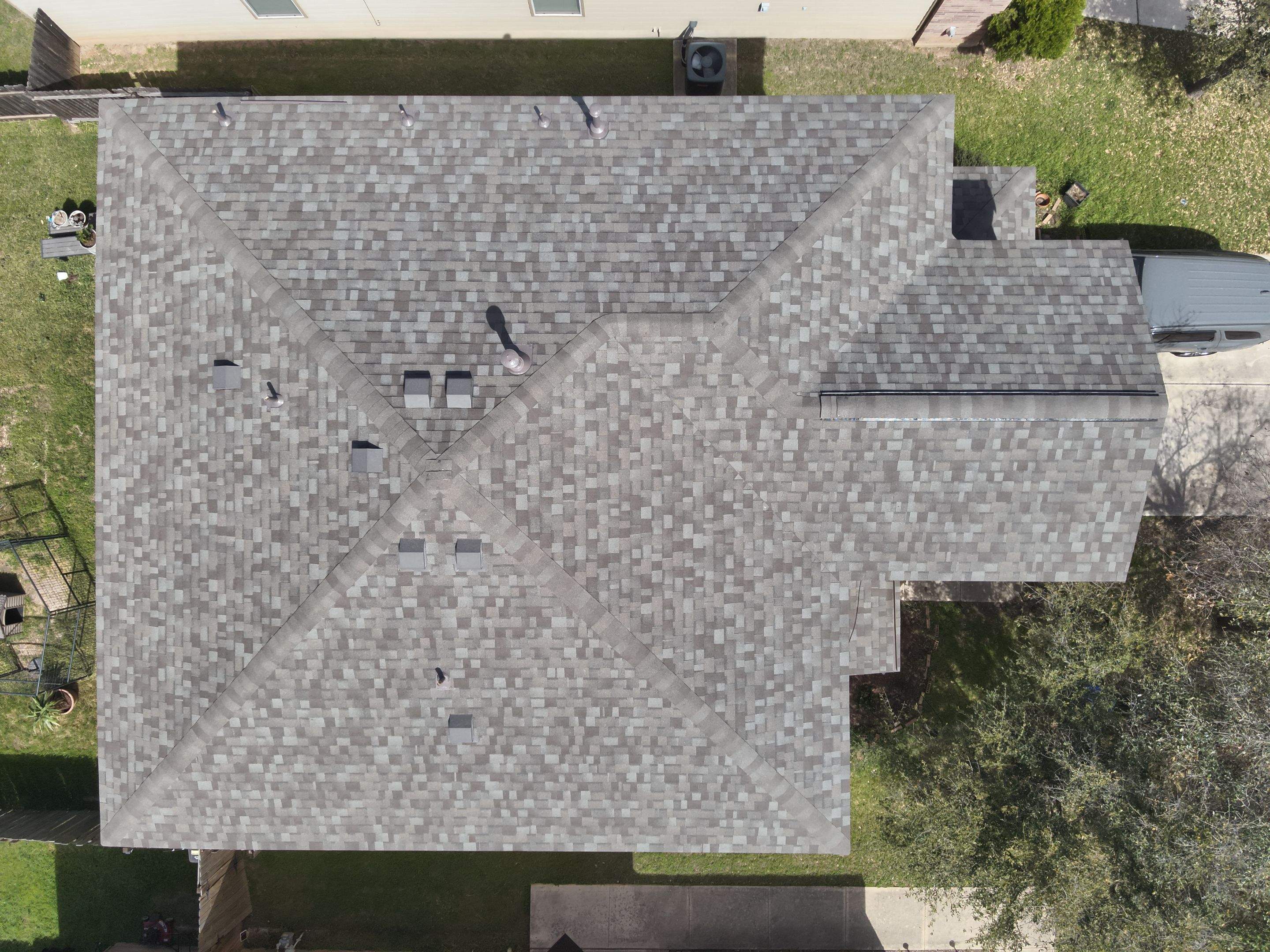 Residential Roof Replacement using Owens Corning - Duration - Driftwood by Action Exteriors Austin
