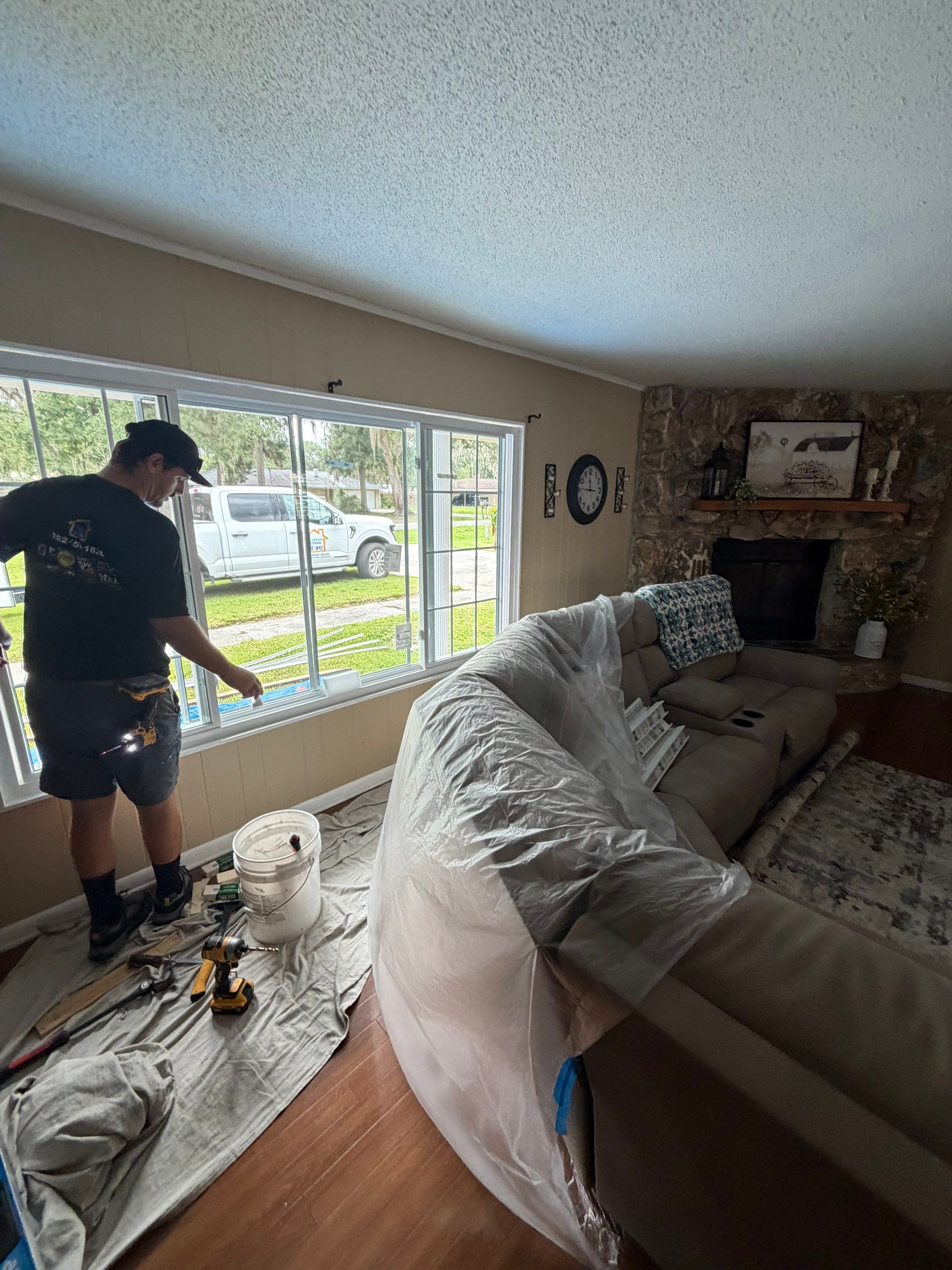 Energy-Efficient White Vinyl Window Replacement in Lake City, Florida by Windows & Doors Store