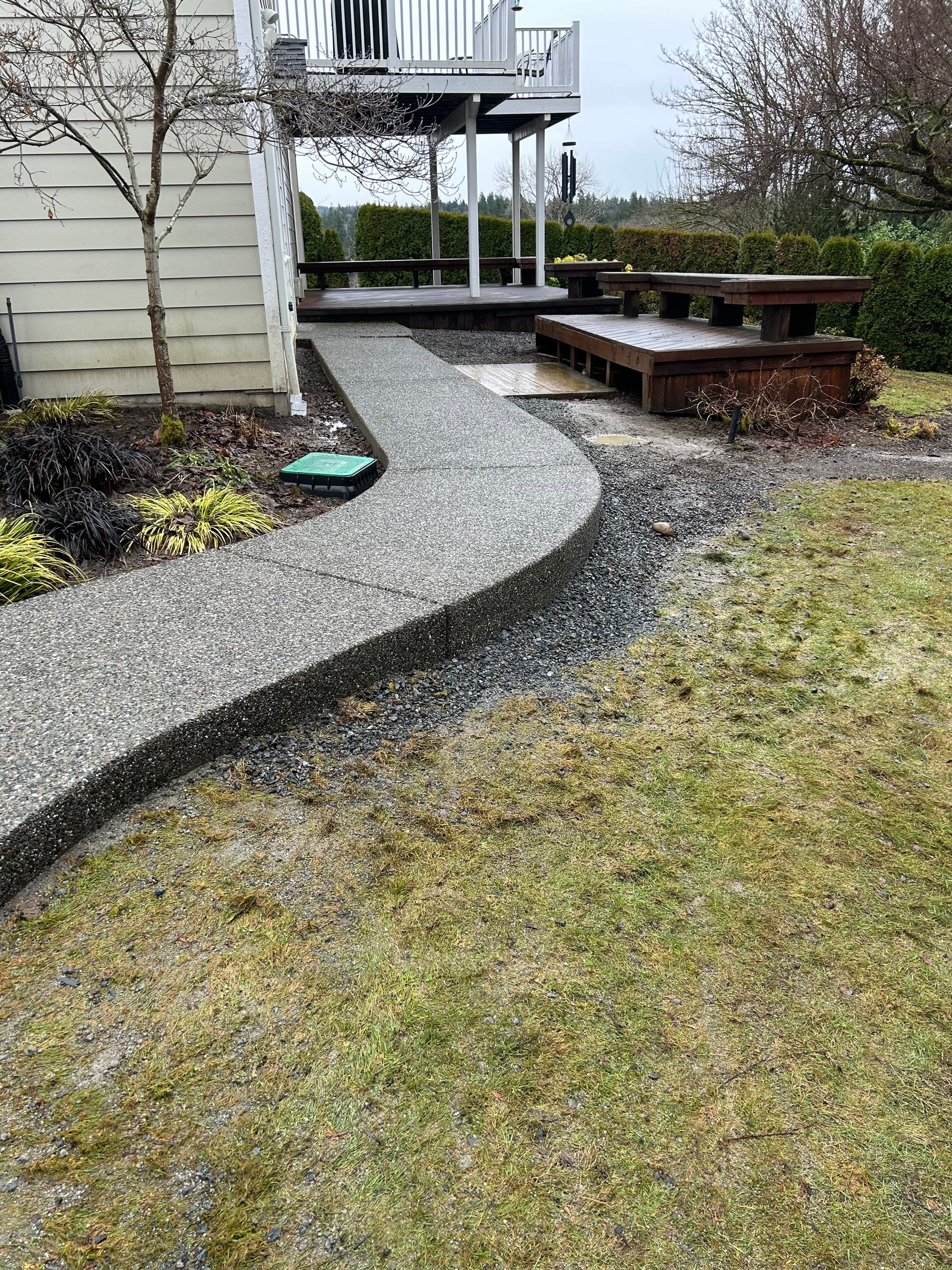 Paul | Aggregate Concrete Walkway by Jireh Asphalt & Concrete Inc 
