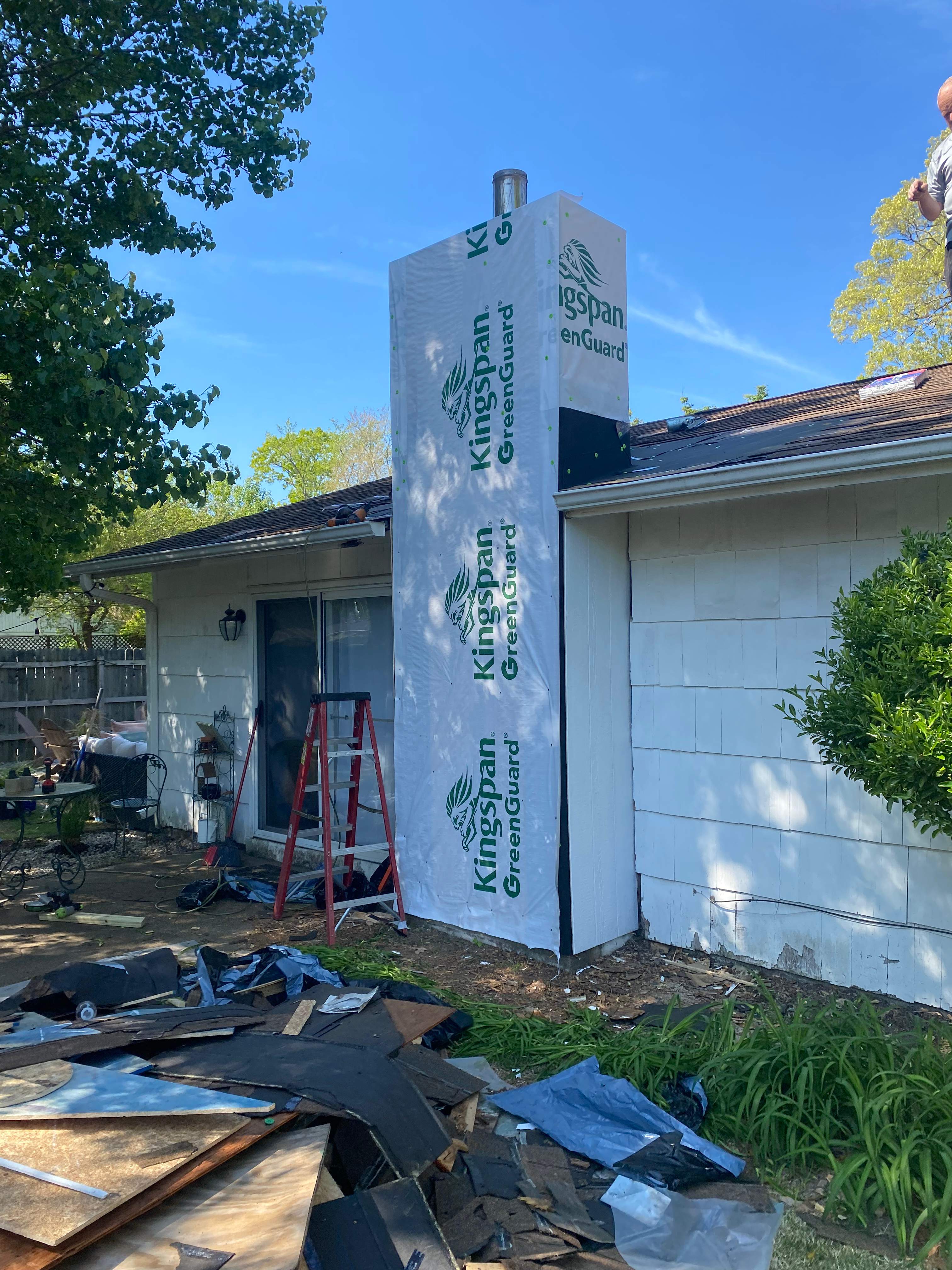 Chimney Leak Repair - Complete Rebuild by Premier Chimney and Roofing