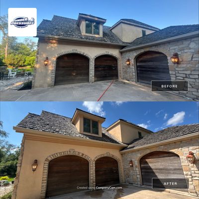 Full Stucco and Stone Exterior Power Washing in Edgerton by Under Pressure Power Washing 