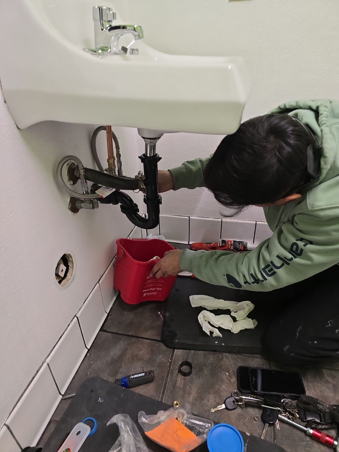 Sink Installation with Faucet & Plumbing by Us Plumbing