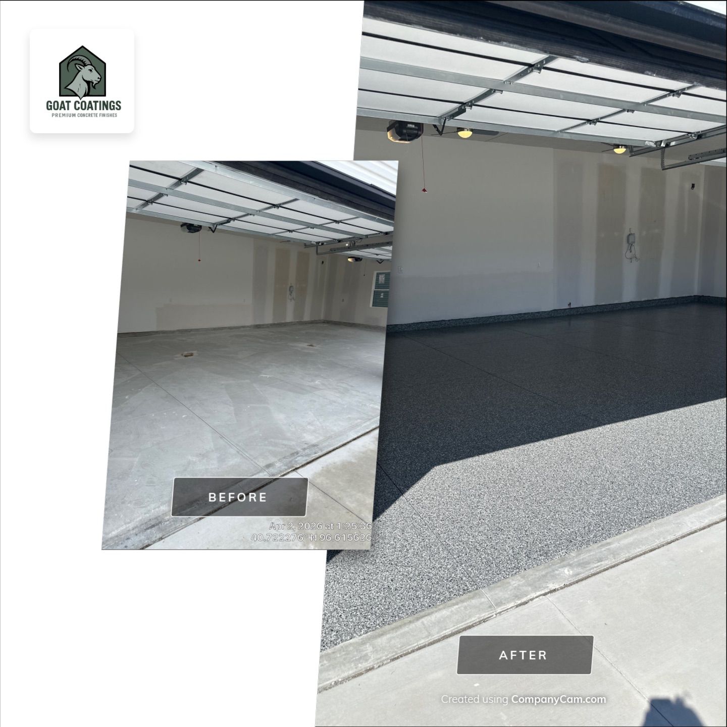 4 Stall Garage - Wombat Flake by Goat Coatings