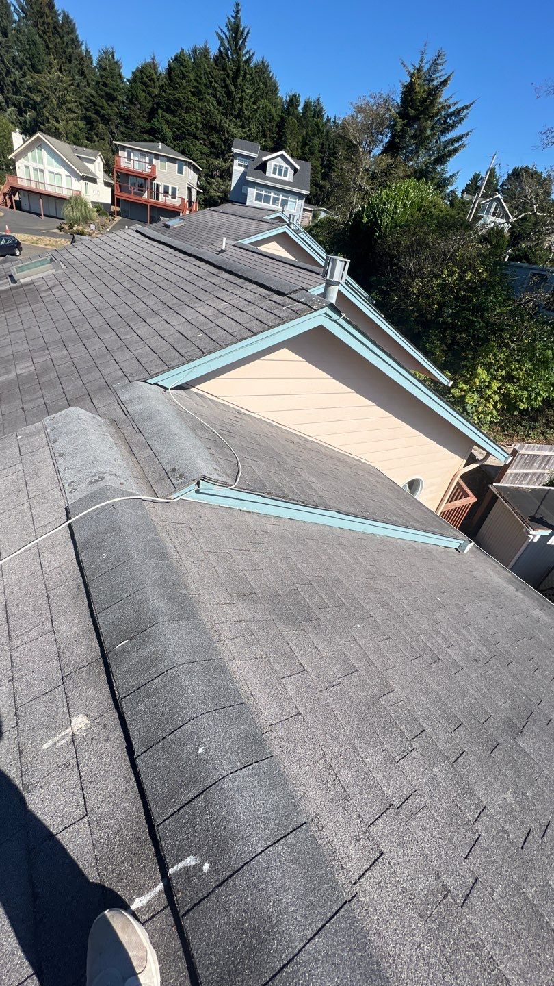 Residential Roofing Installation using Malarkey Highlander with Vented Ridge by Orezona Building & Roofing Company, Inc.